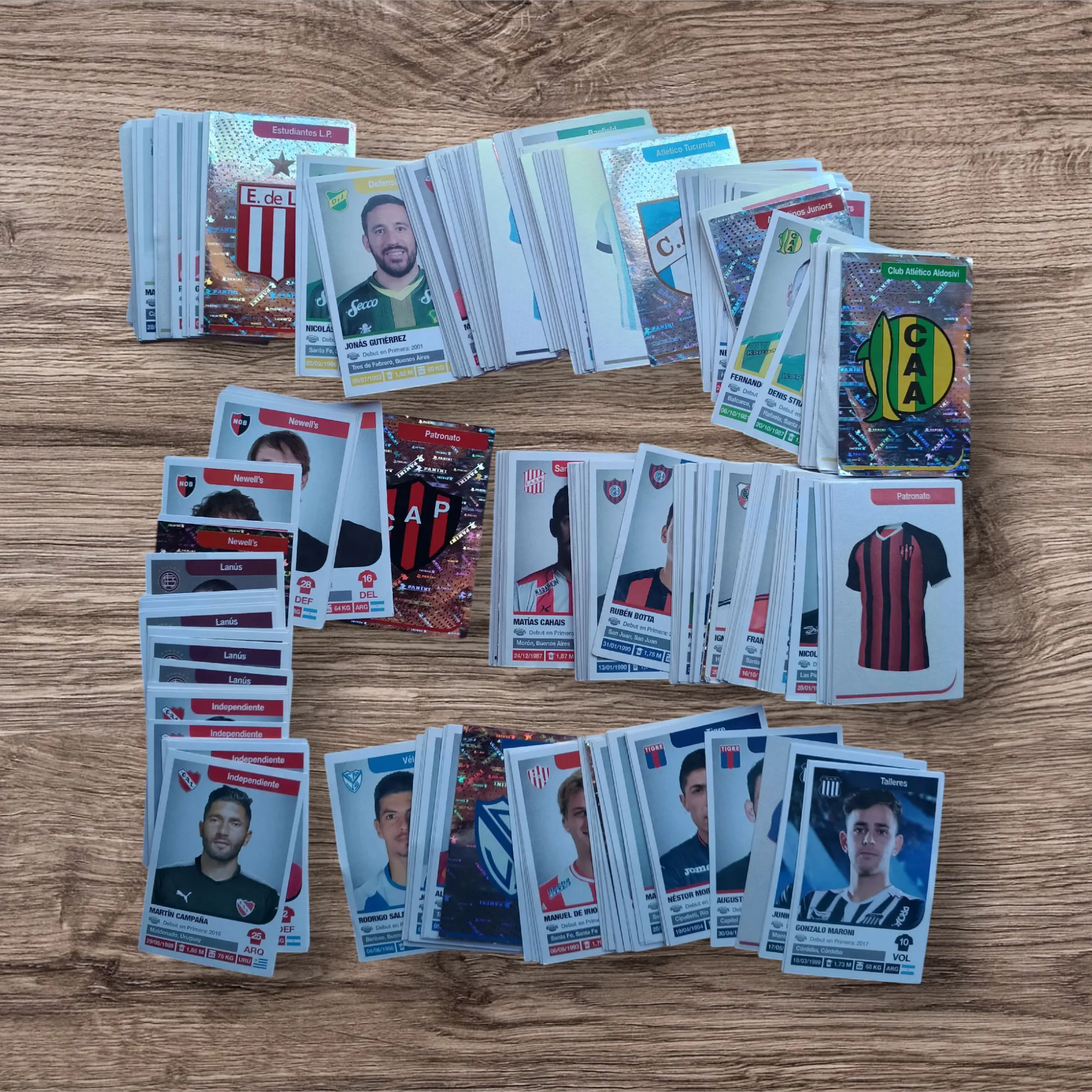 Lote 365 figuritas sin repetir Fútbol Argentino 2018-2019