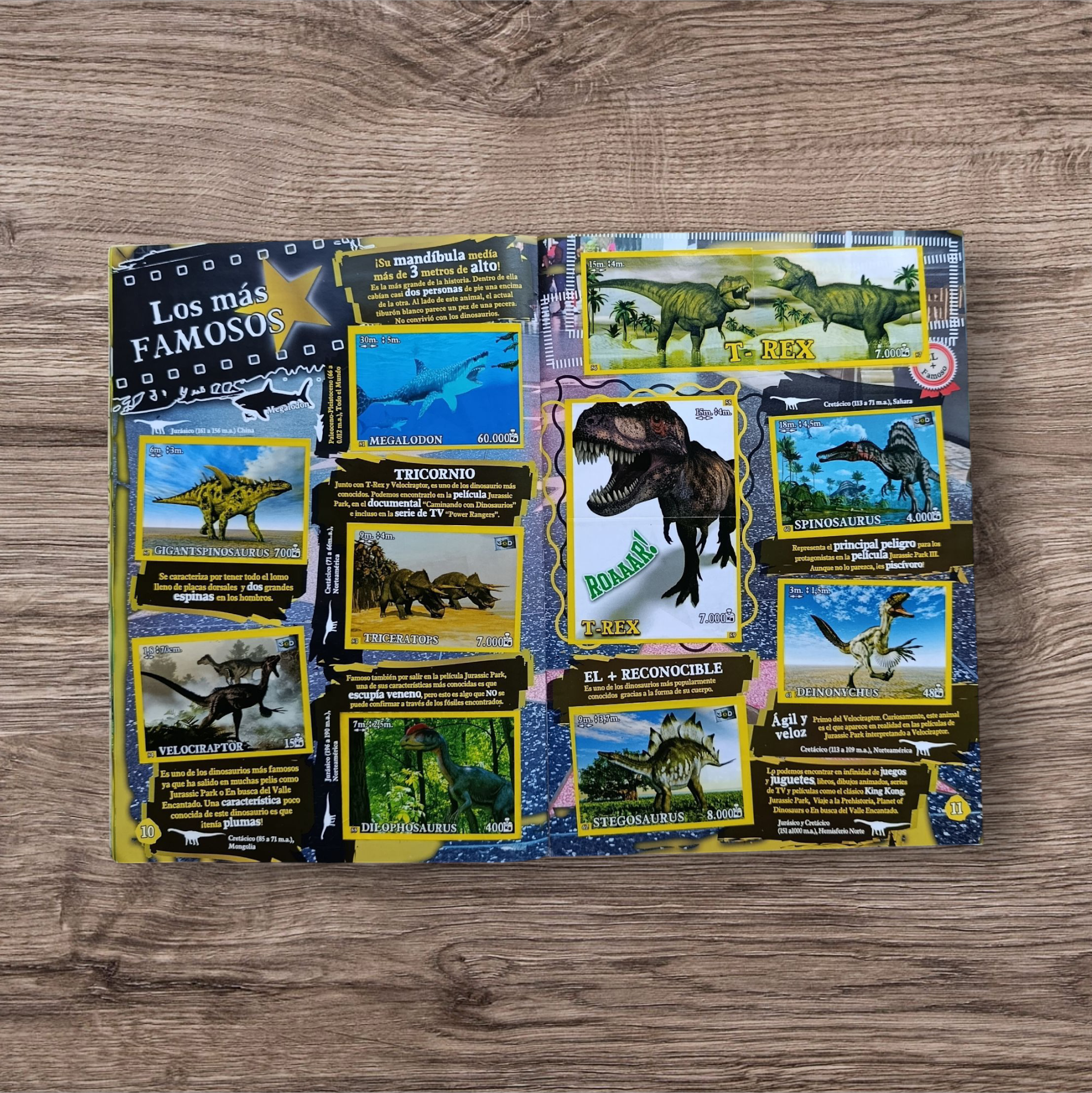 Álbum completo Dinosaurs 3D