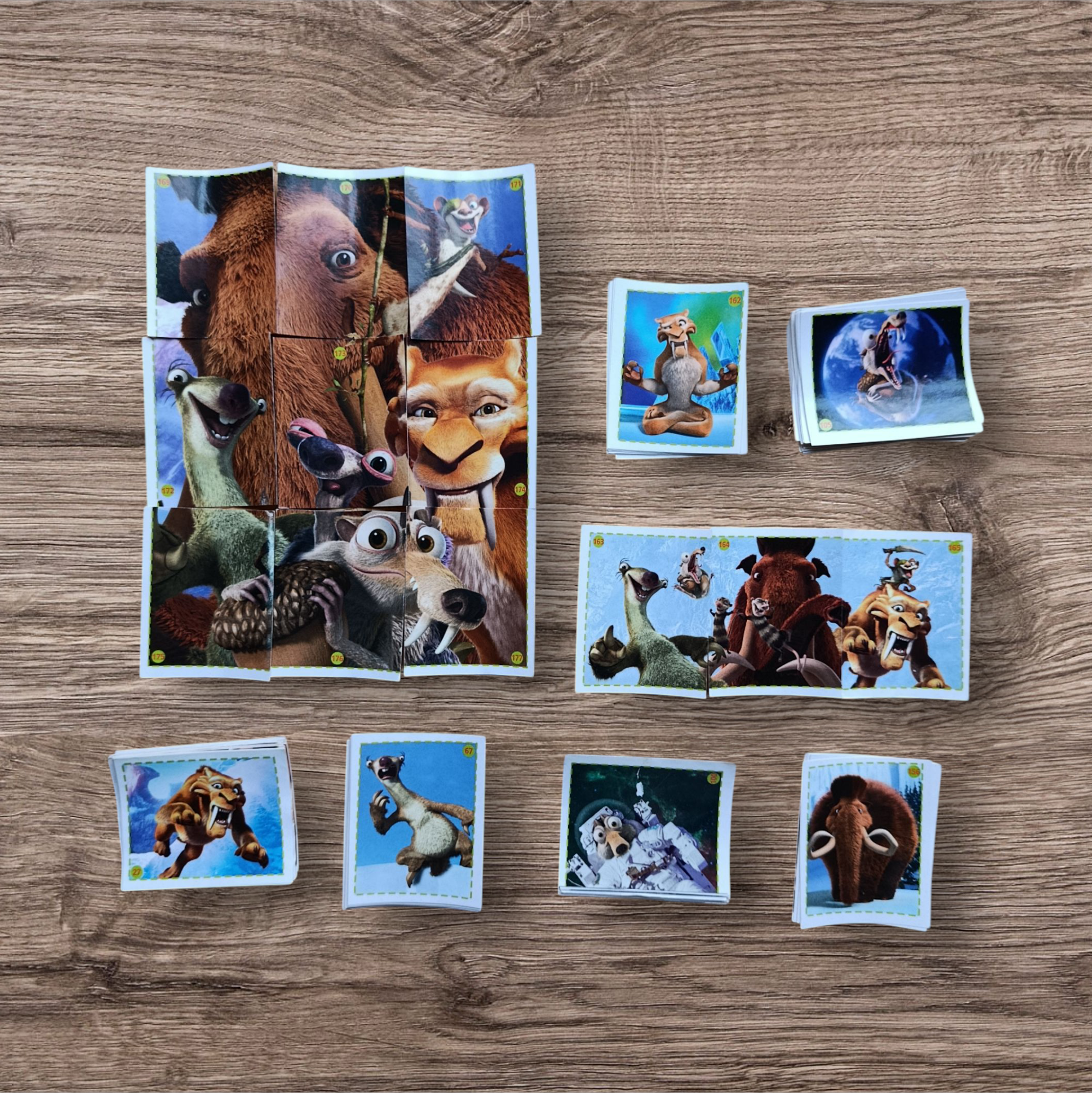 Lote 127 figuritas sin repetir Era del Hielo 4