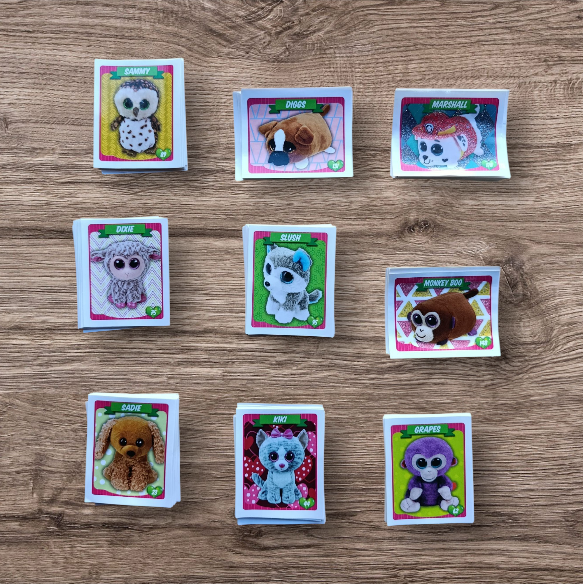 Lote 147 figuritas sin repetir Ty