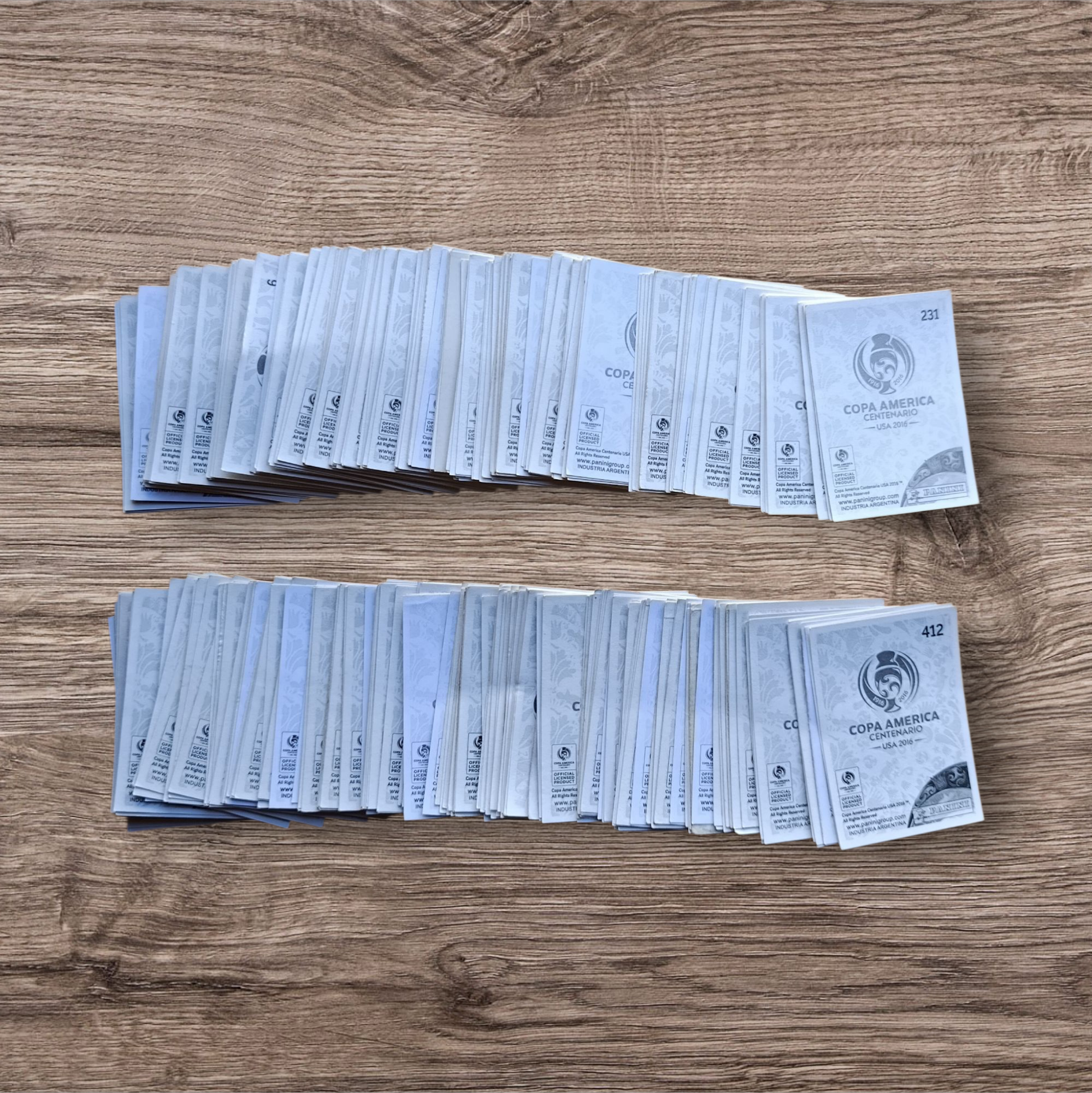 Lote 406 figuritas sin repetir Copa América 2016