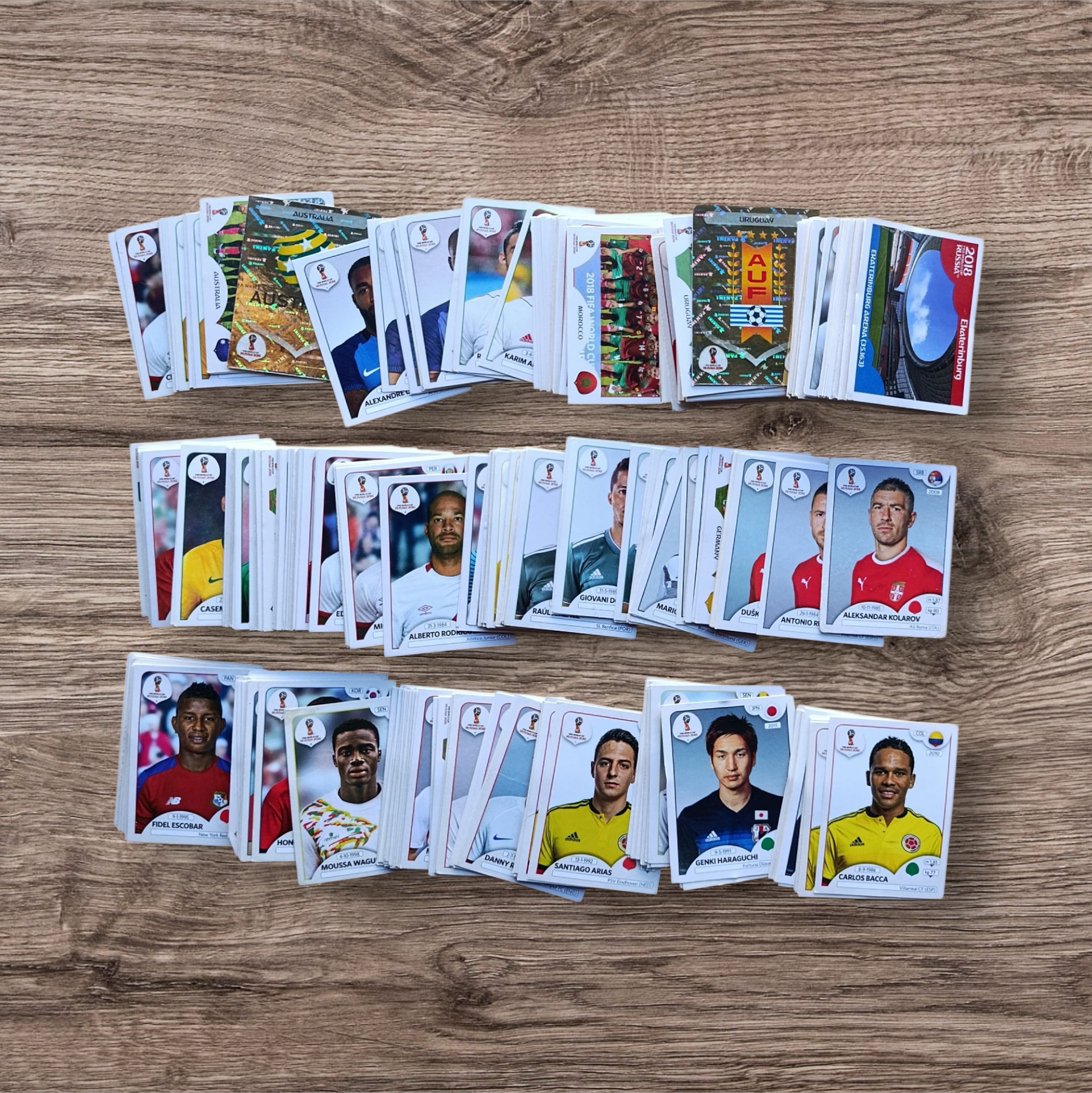 Lote 501 figuritas sin repetir Mundial Rusia 2018