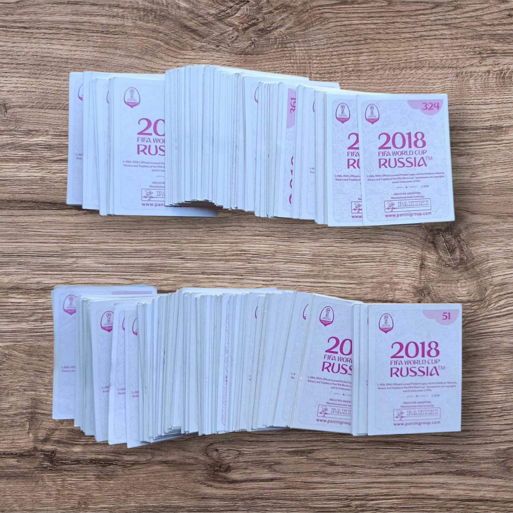 Lote 386 figuritas sin repetir Mundial Rusia 2018