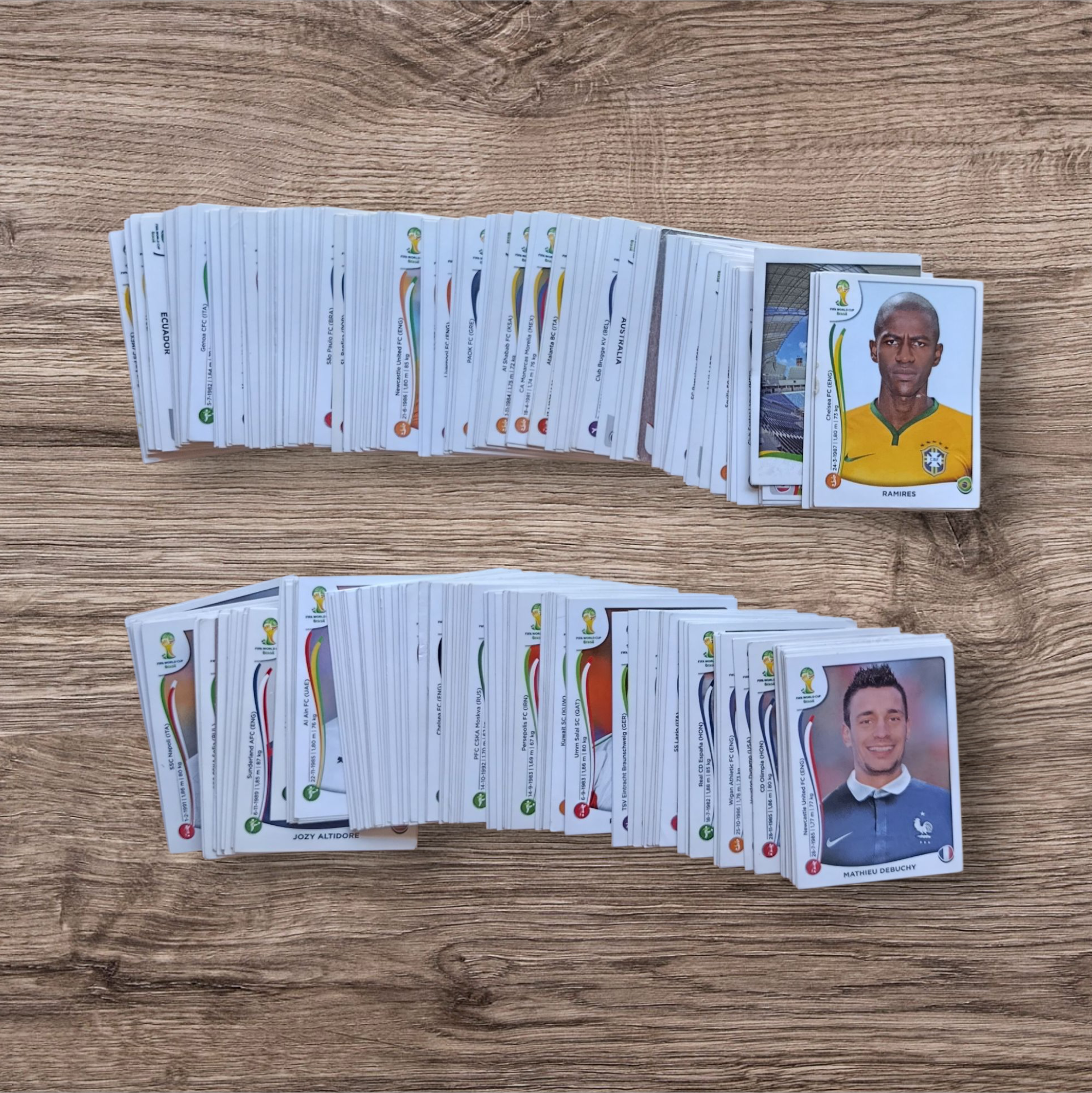 Lote 316 figuritas sin repetir Mundial Brasil 2014