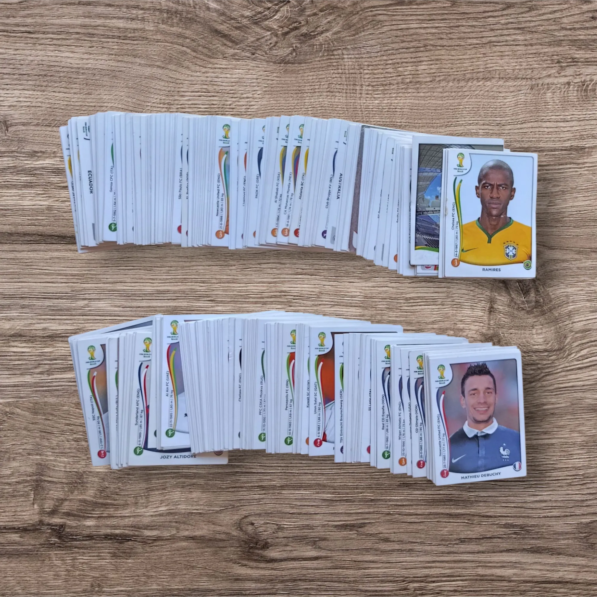 Lote 316 figuritas sin repetir Mundial Brasil 2014