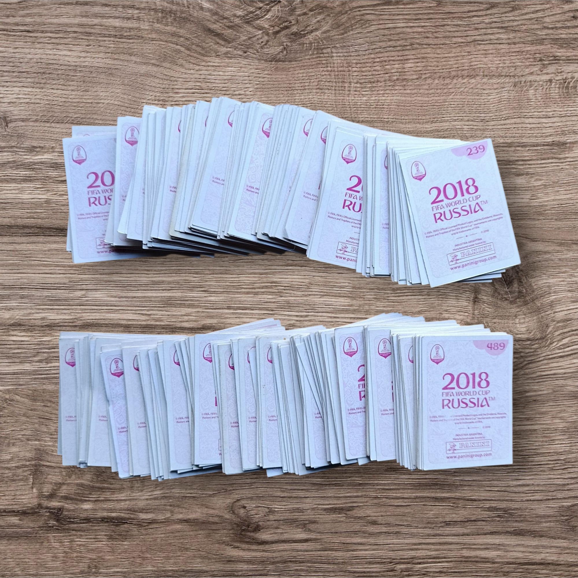 Lote 339 figuritas sin repetir Mundial Rusia 2018