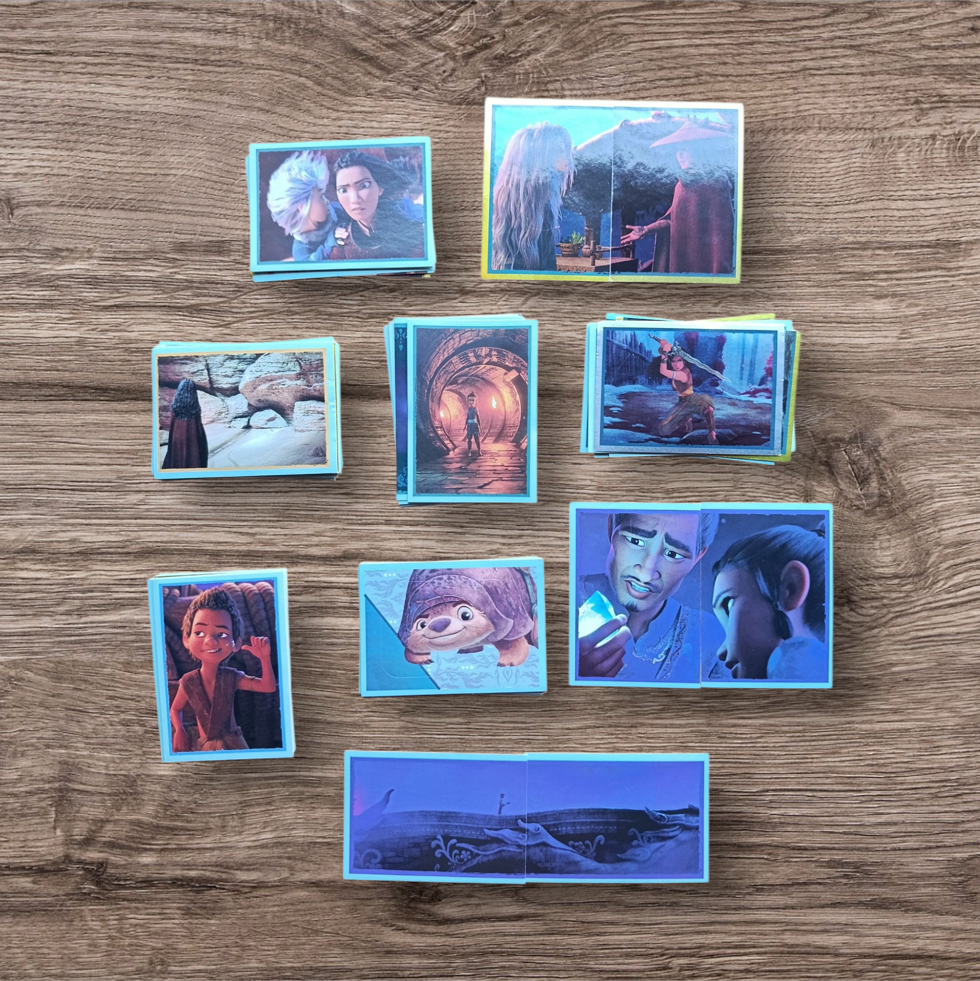 Lote 98 figuritas sin repetir Raya y el Dragón