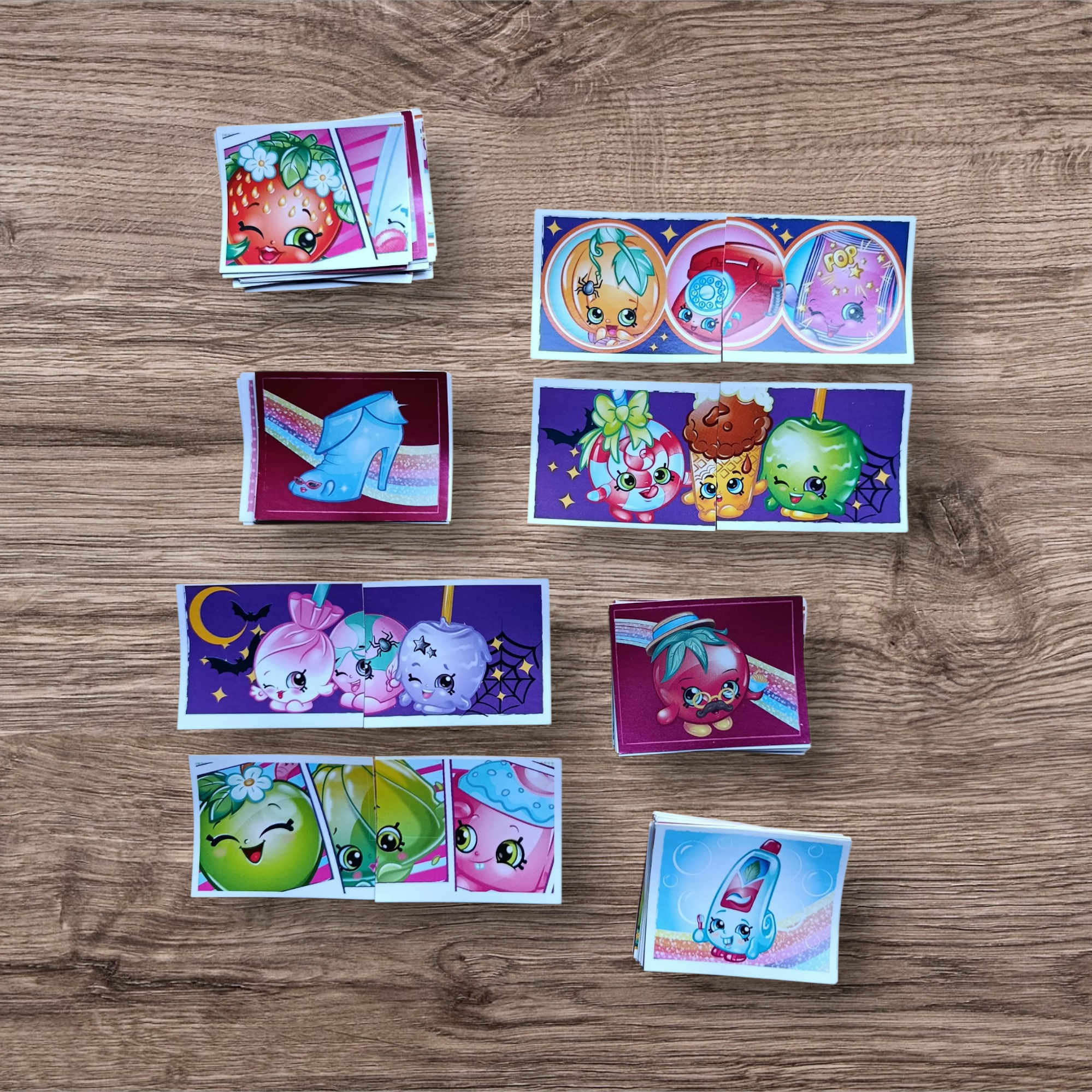 Lote 117 figuritas sin repetir Shopkins, de Panini