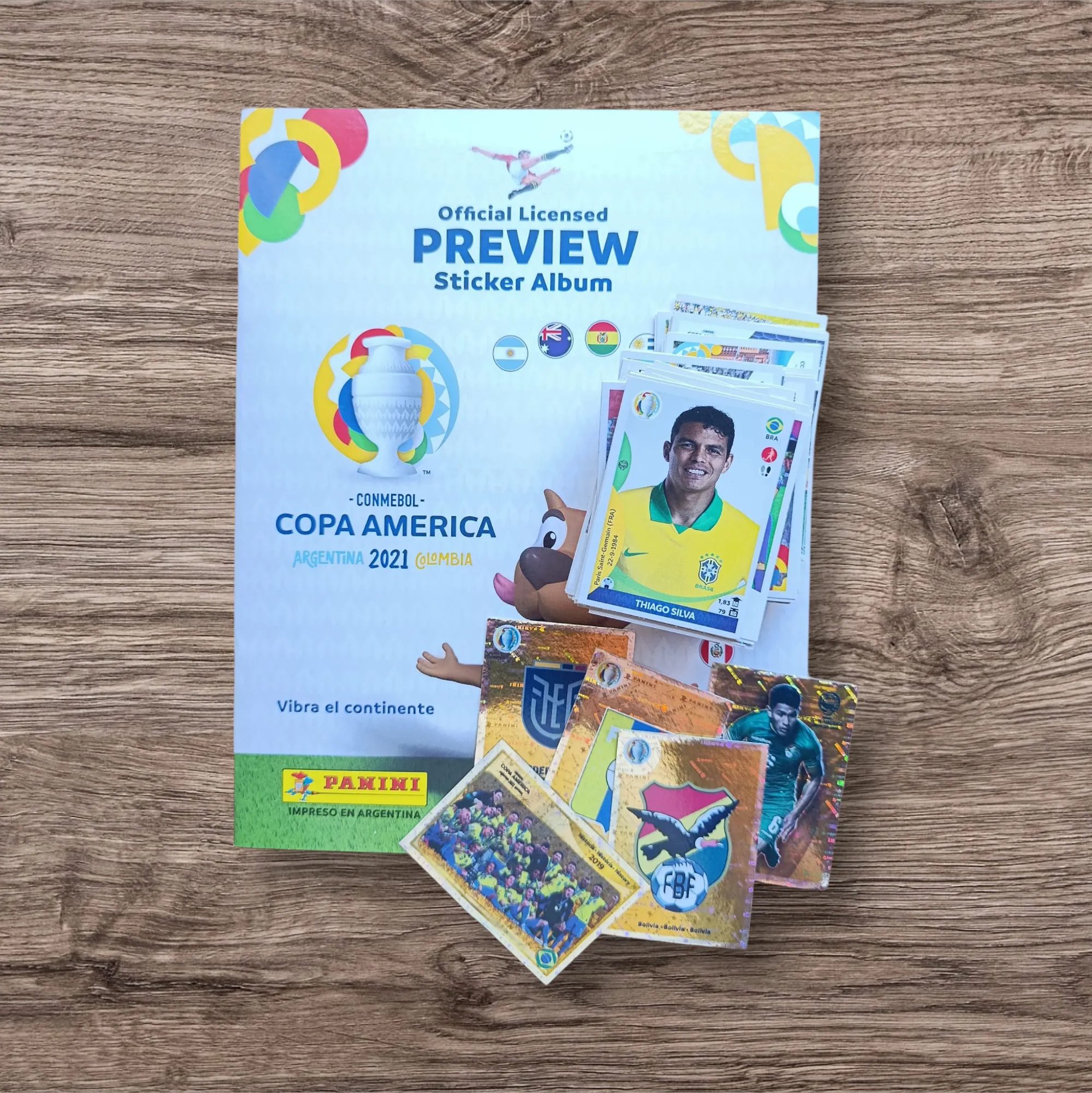 Álbum + 164 figuritas sin repetir Copa América 2021 Preview