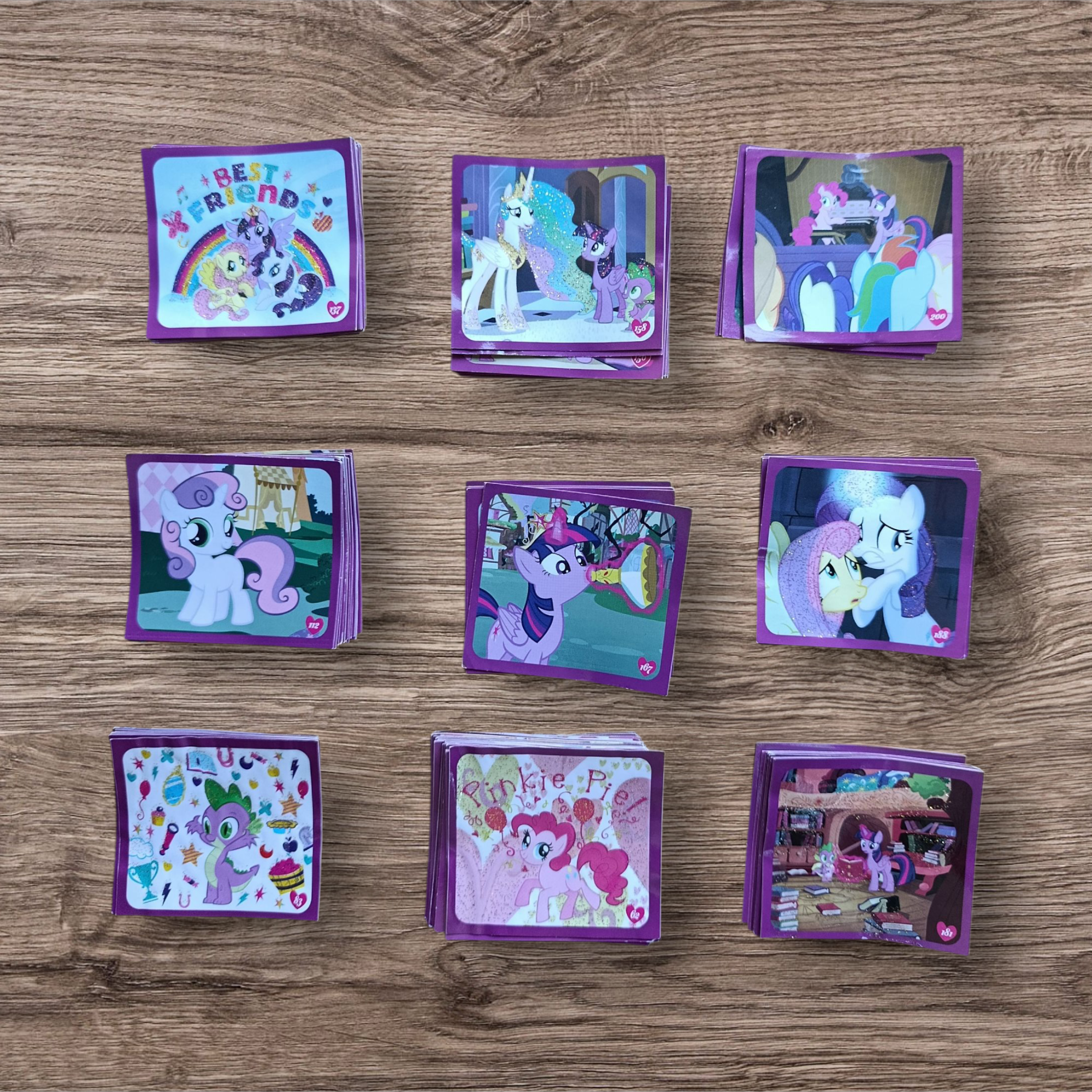 Lote 191 figuritas sin repetir My Little Pony