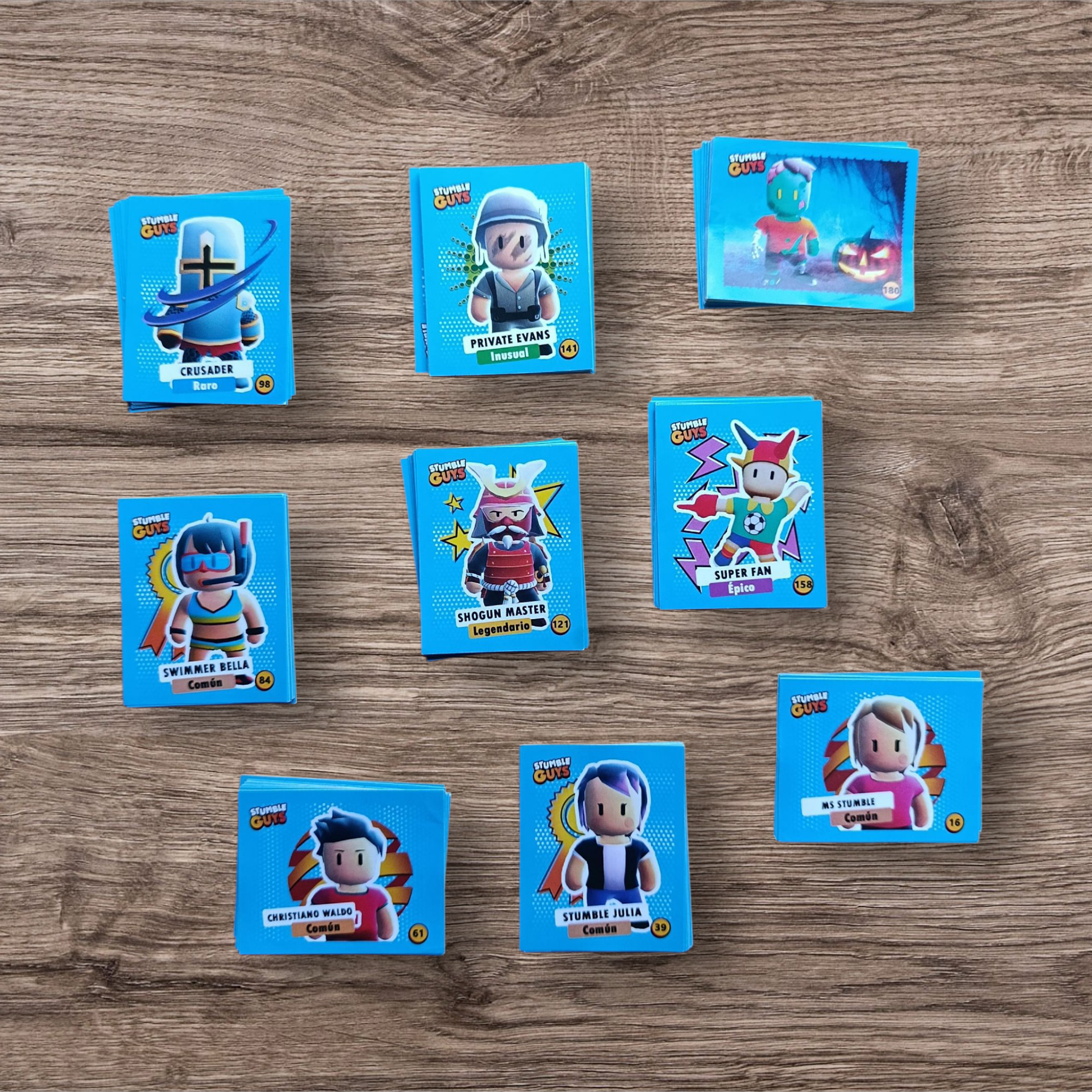 Lote 145 figuritas sin repetir Stumble Guys