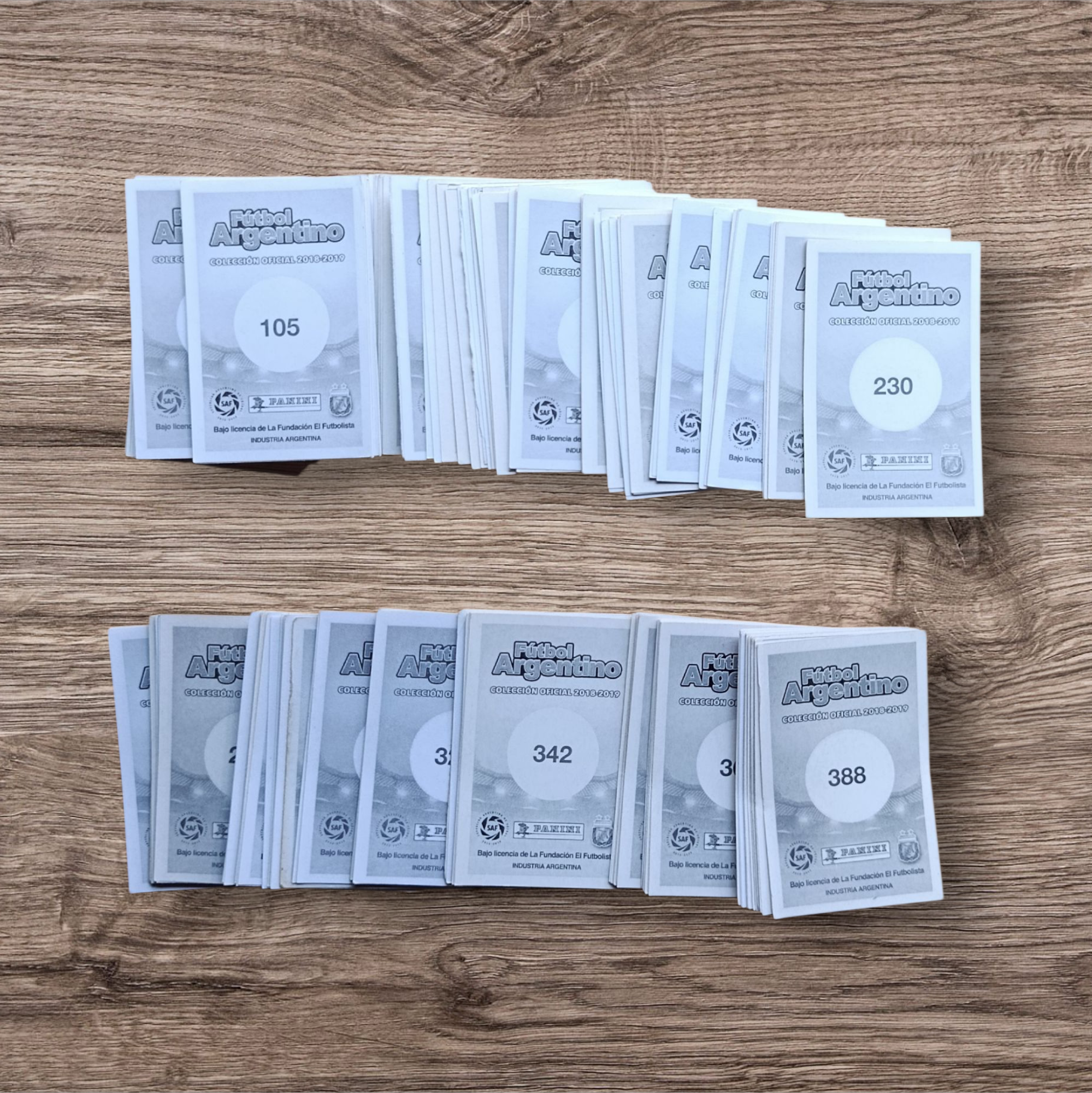 Lote 194 figuritas sin repetir Fútbol Argentino 2018-2019