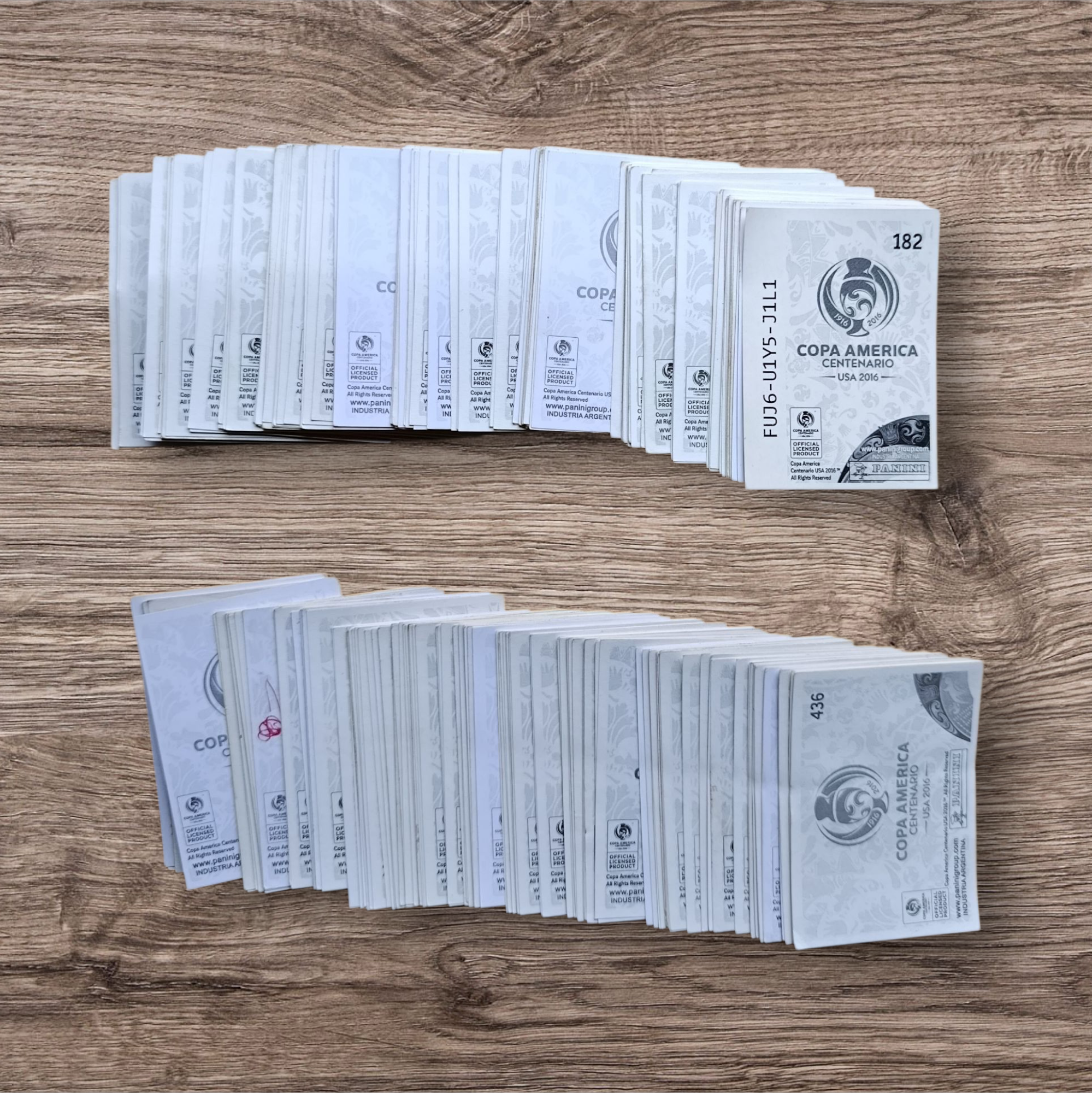 Lote 233 figuritas sin repetir Copa América Centenario