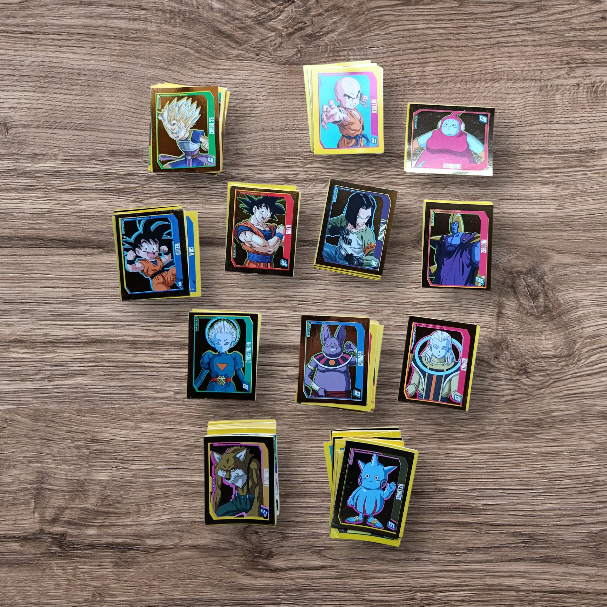 Lote 180 figuritas sin repetir Dragon Ball