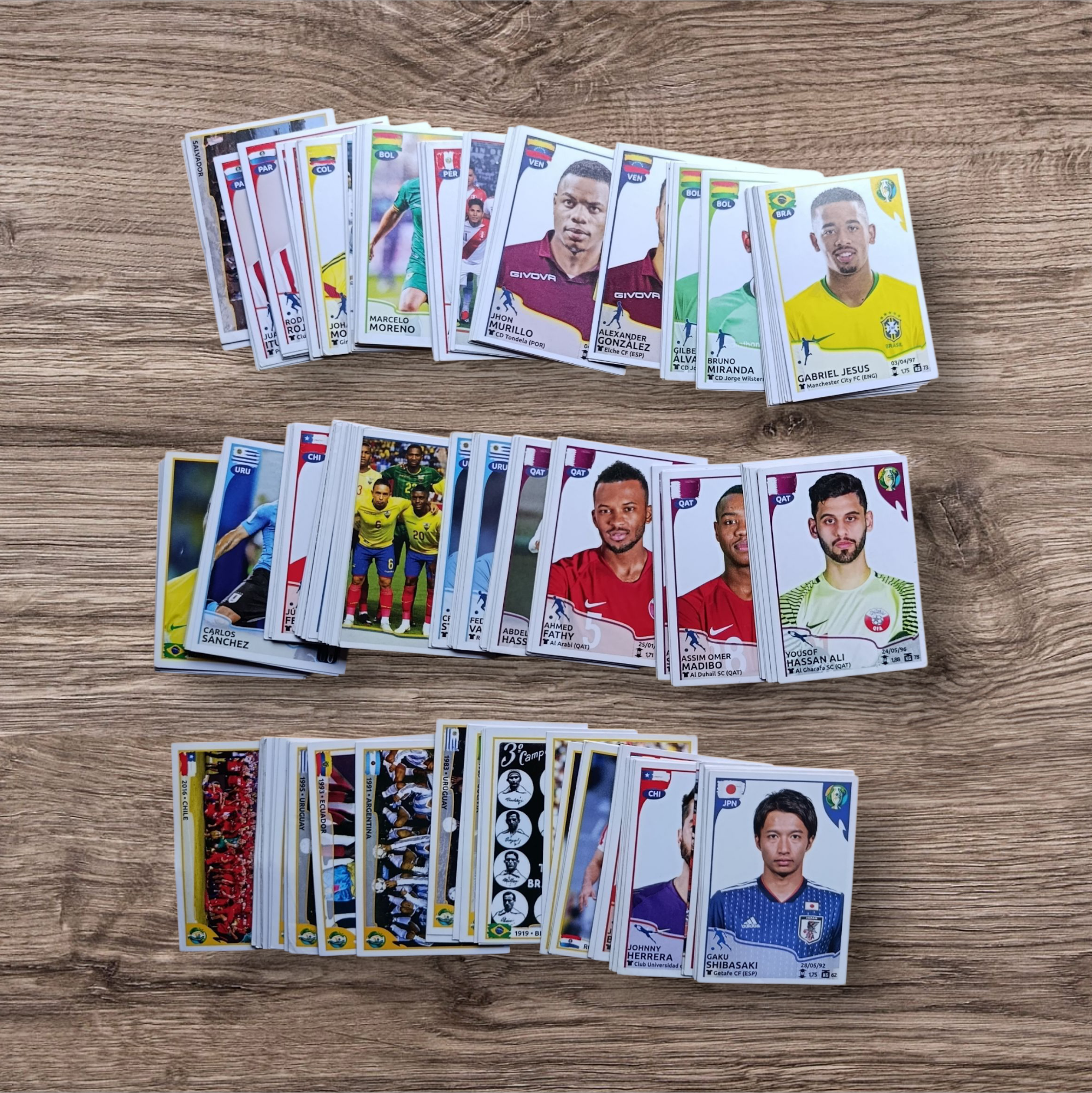 Lote 227 figuritas sin repetir Copa América Brasil 2019