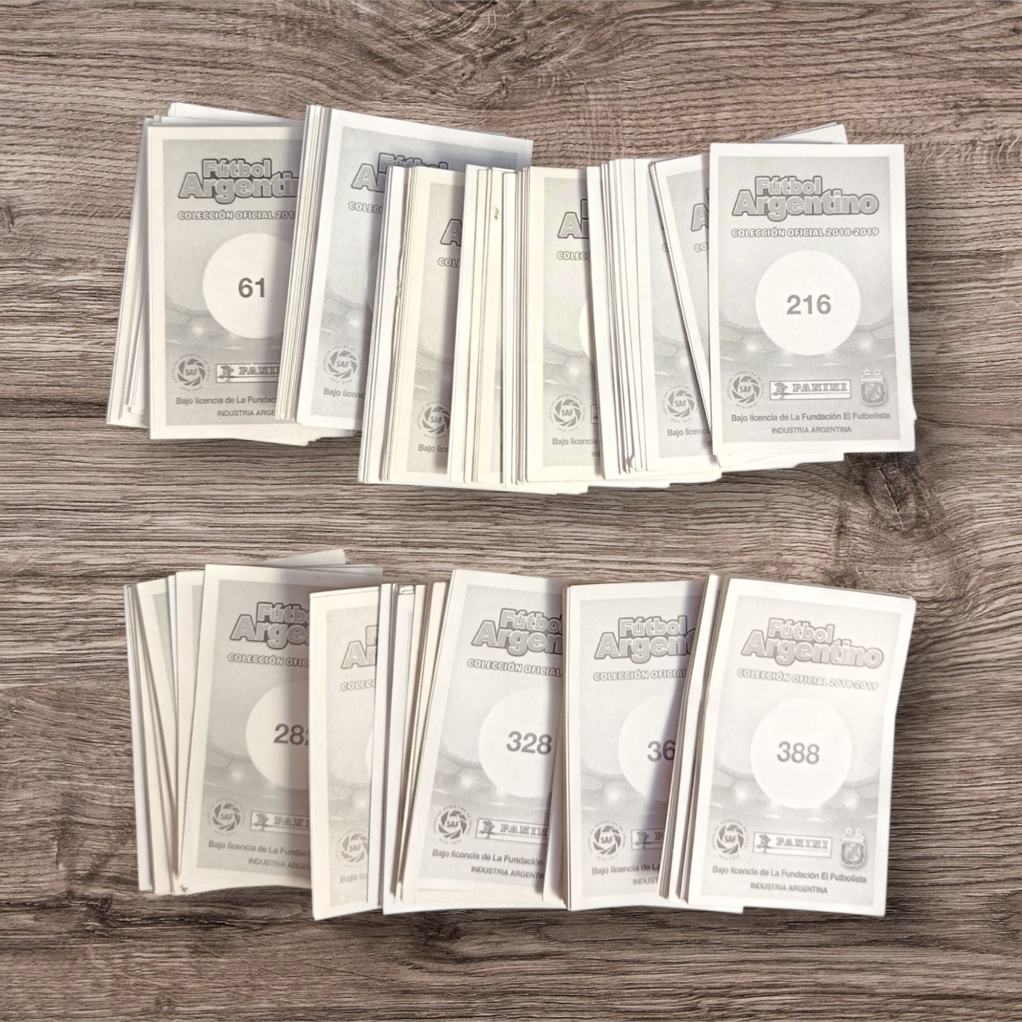 Lote 197 figuritas sin repetir Fútbol Argentino 2018/2019