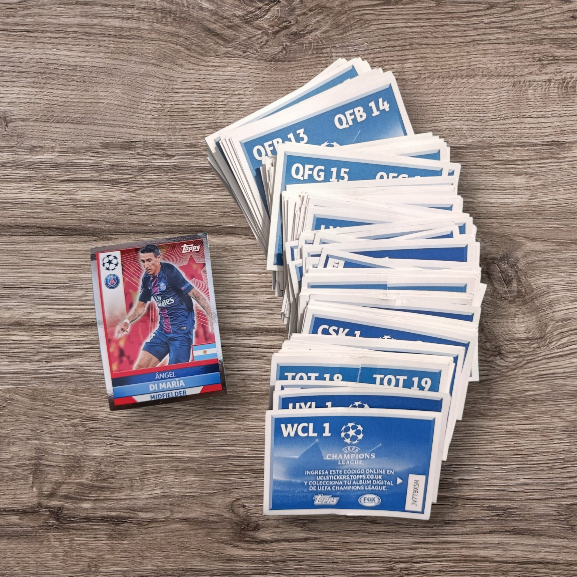 Lote 241 figuritas sin repetir Champions League