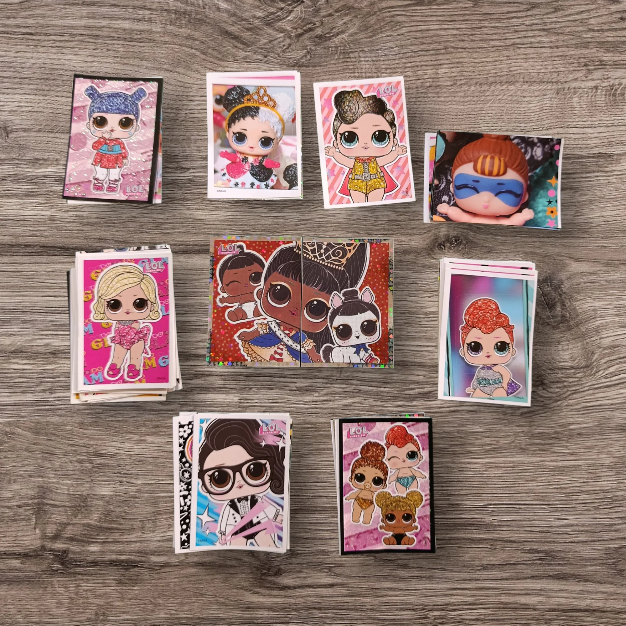 Lote 50 figuritas sin repetir Lol Fashion Fun