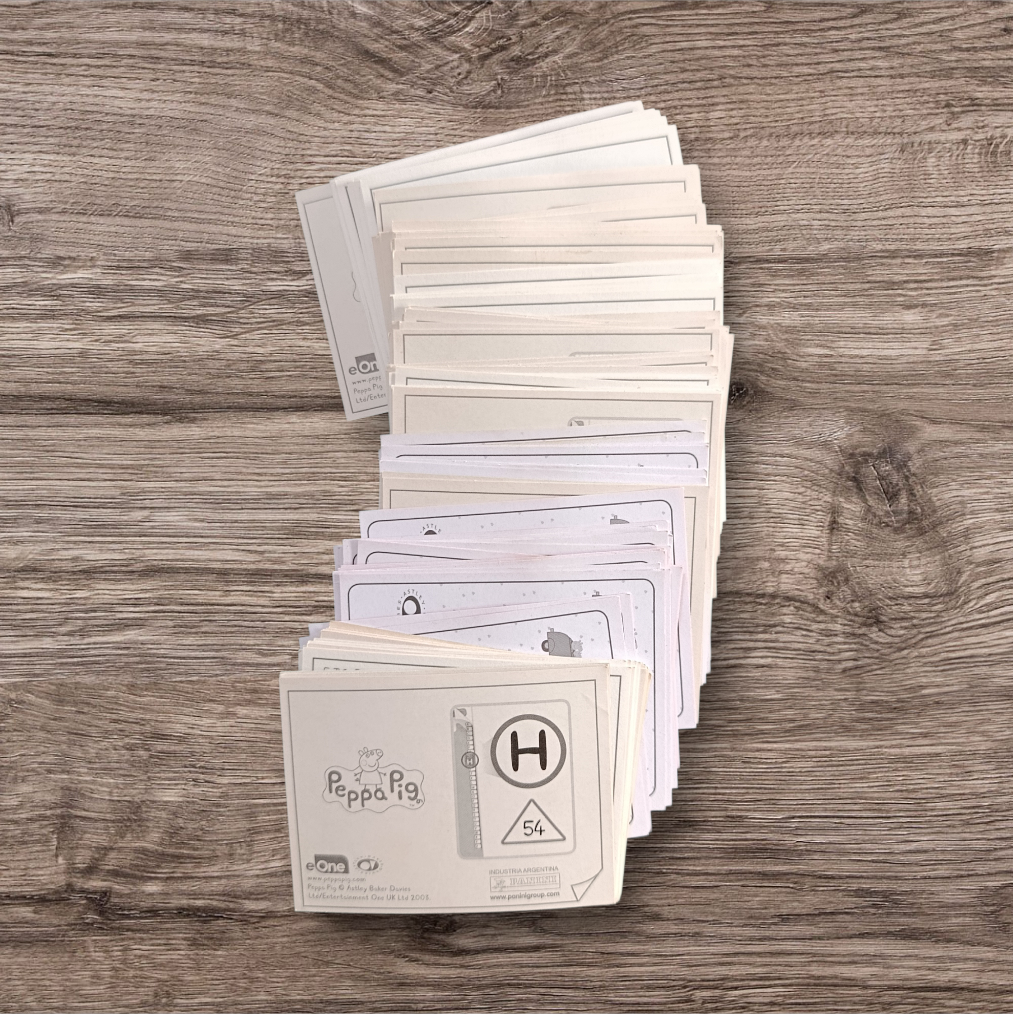 Lote 111 figuritas Peppa Pig