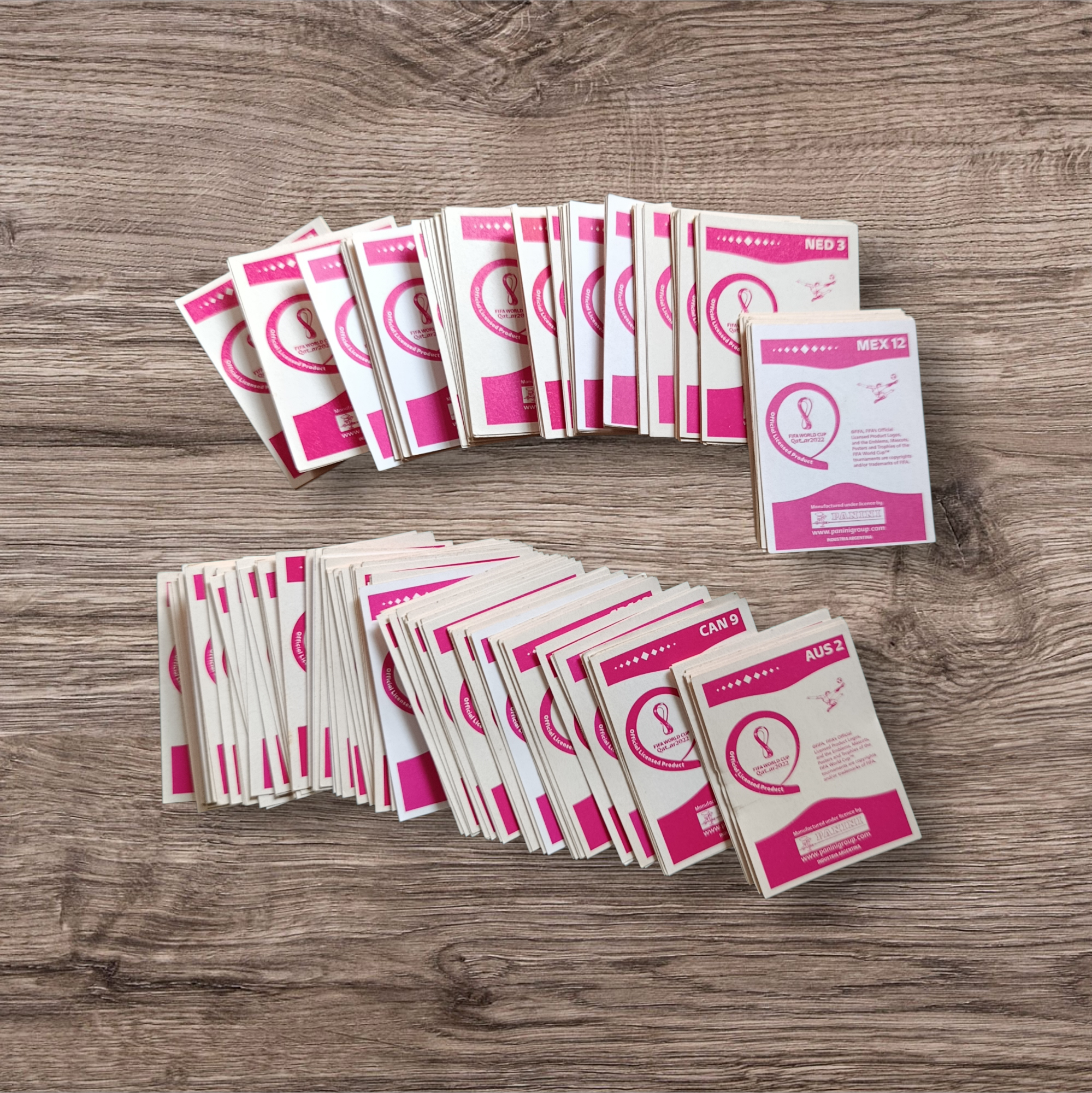 Lote 203 figuritas Mundial Qatar 2022