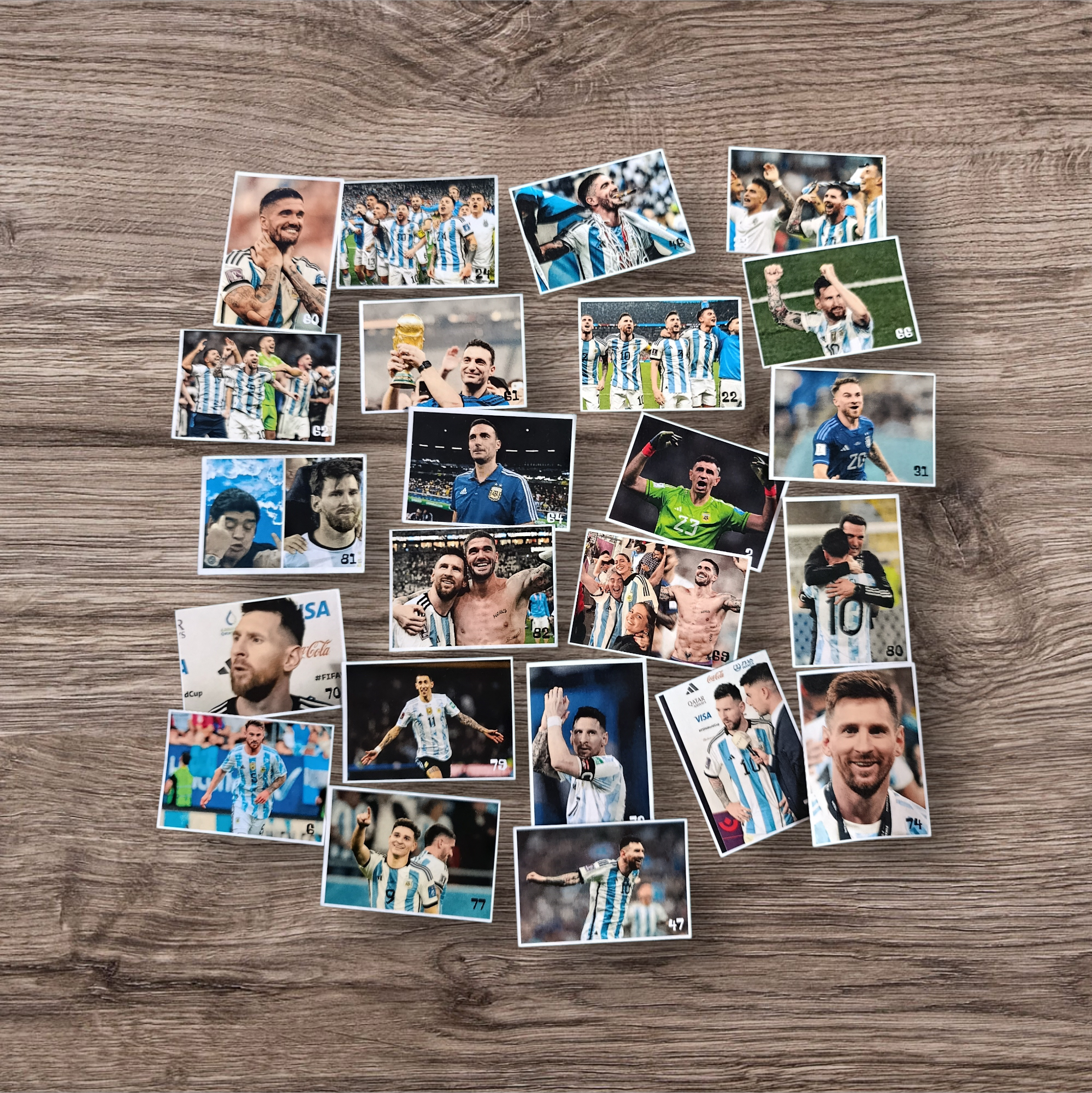 Lote 96 figuritas Selección Argentina no oficiales