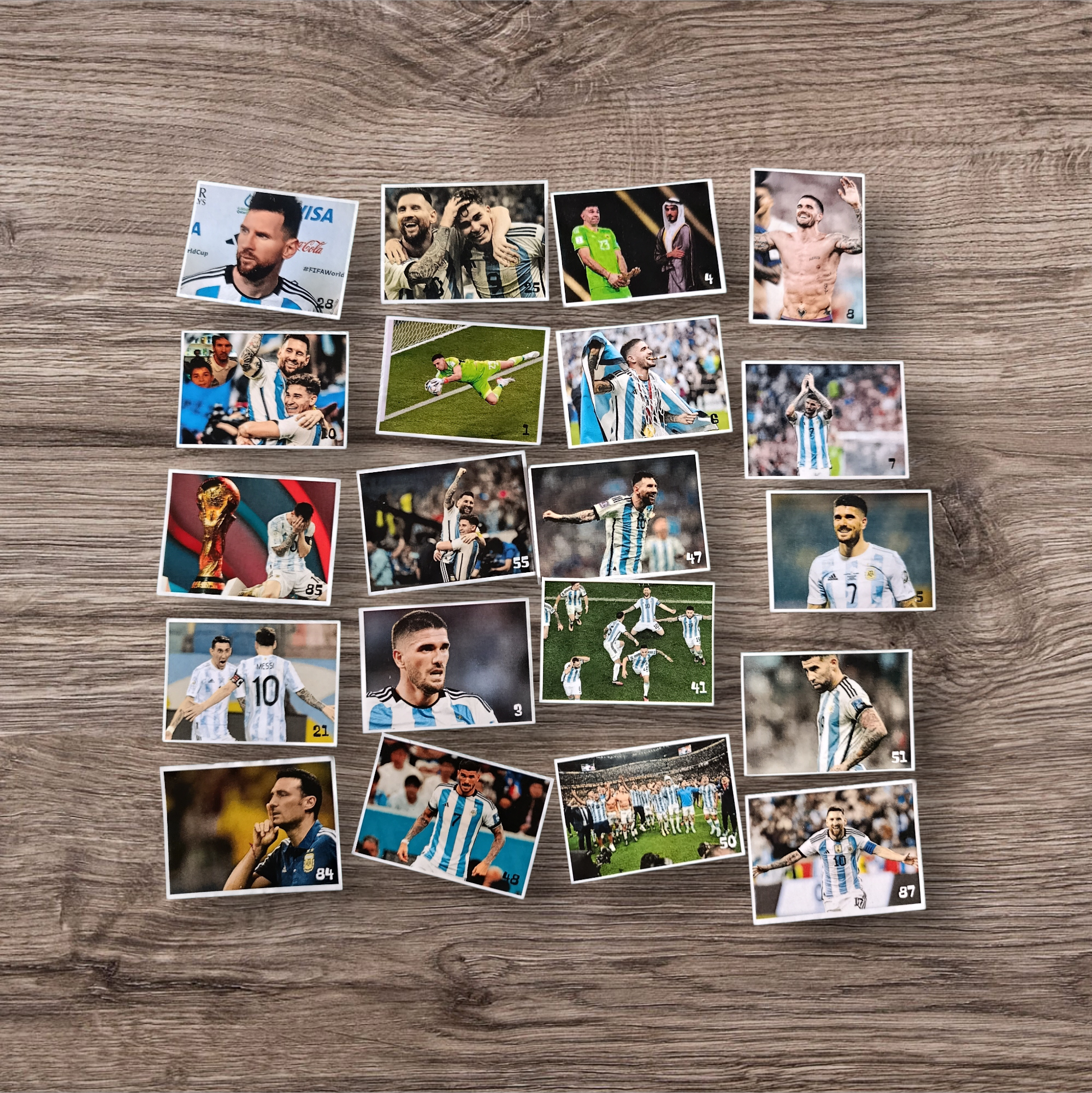 Lote 96 figuritas Selección Argentina no oficiales