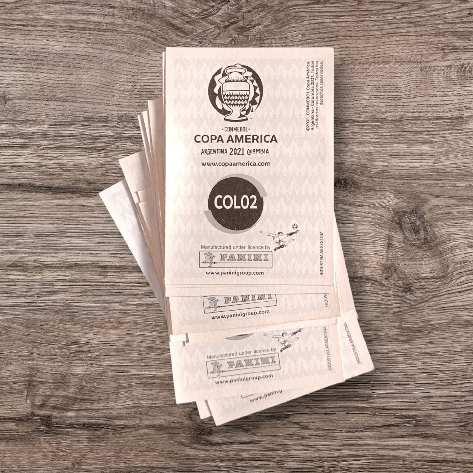 Lote 14 figuritas sin repetir Copa América 2021