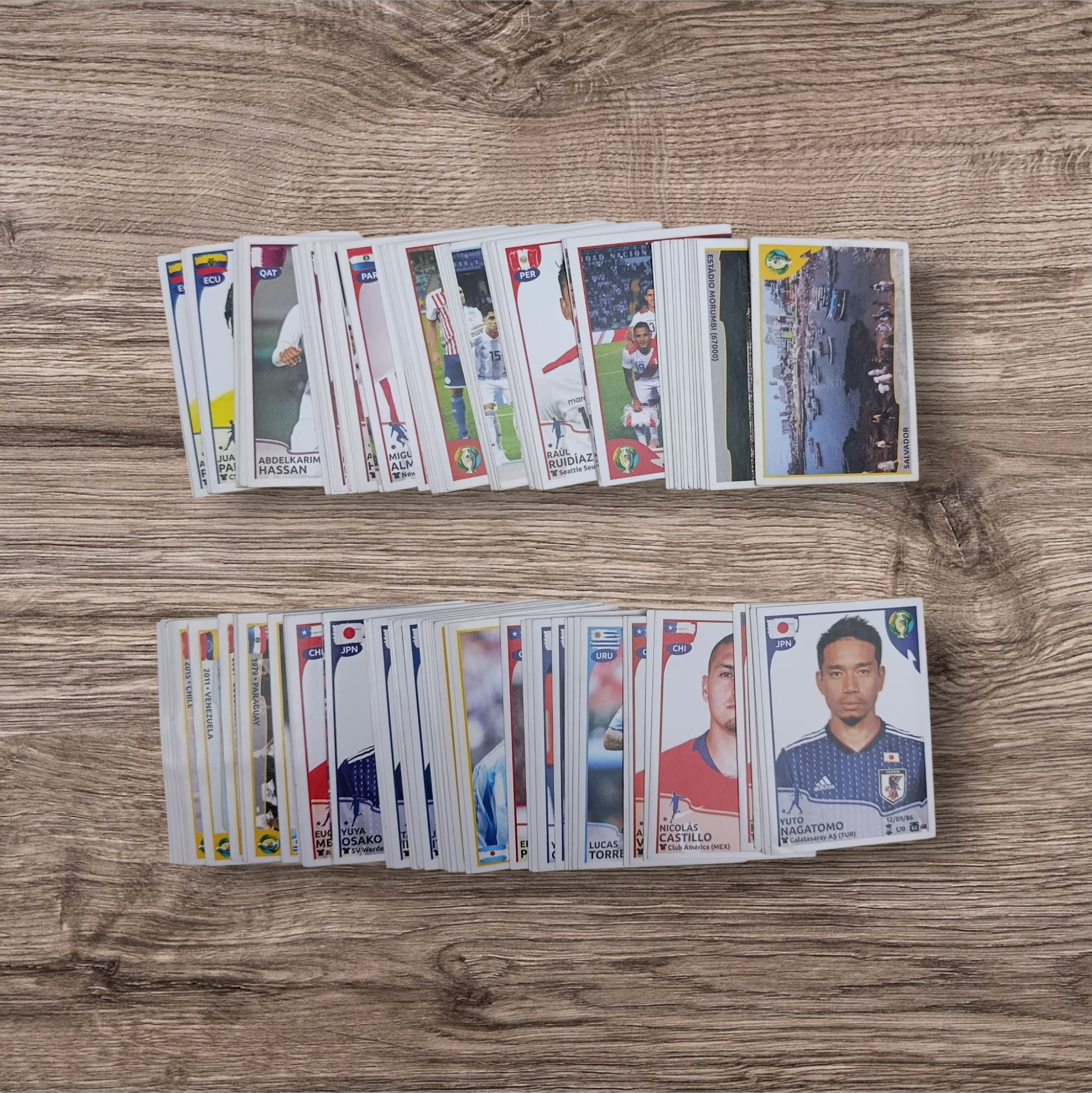 Lote 182 figuritas sin repetir Copa América Brasil 2019