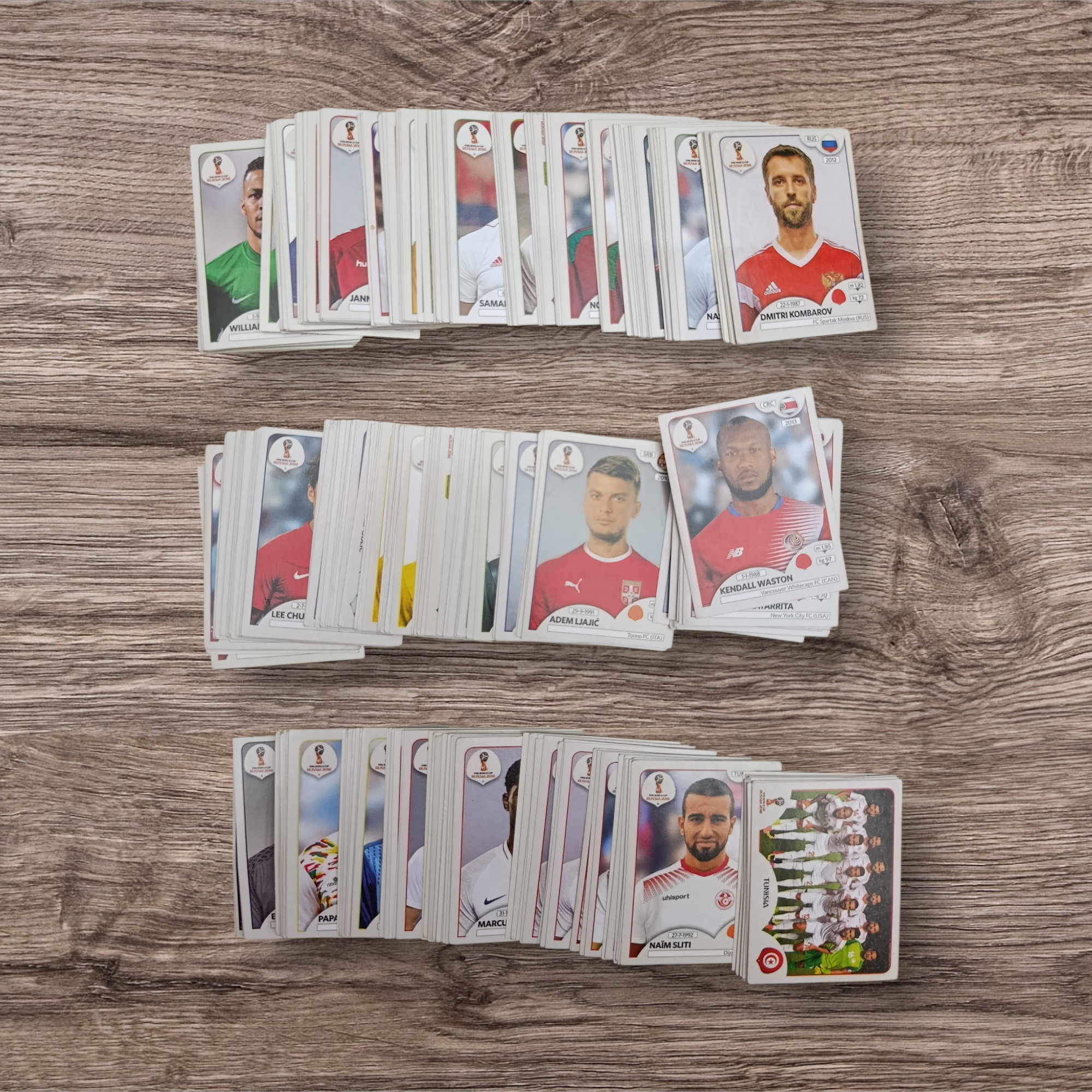 Lote 328 figuritas sin repetir Mundial Rusia 2018