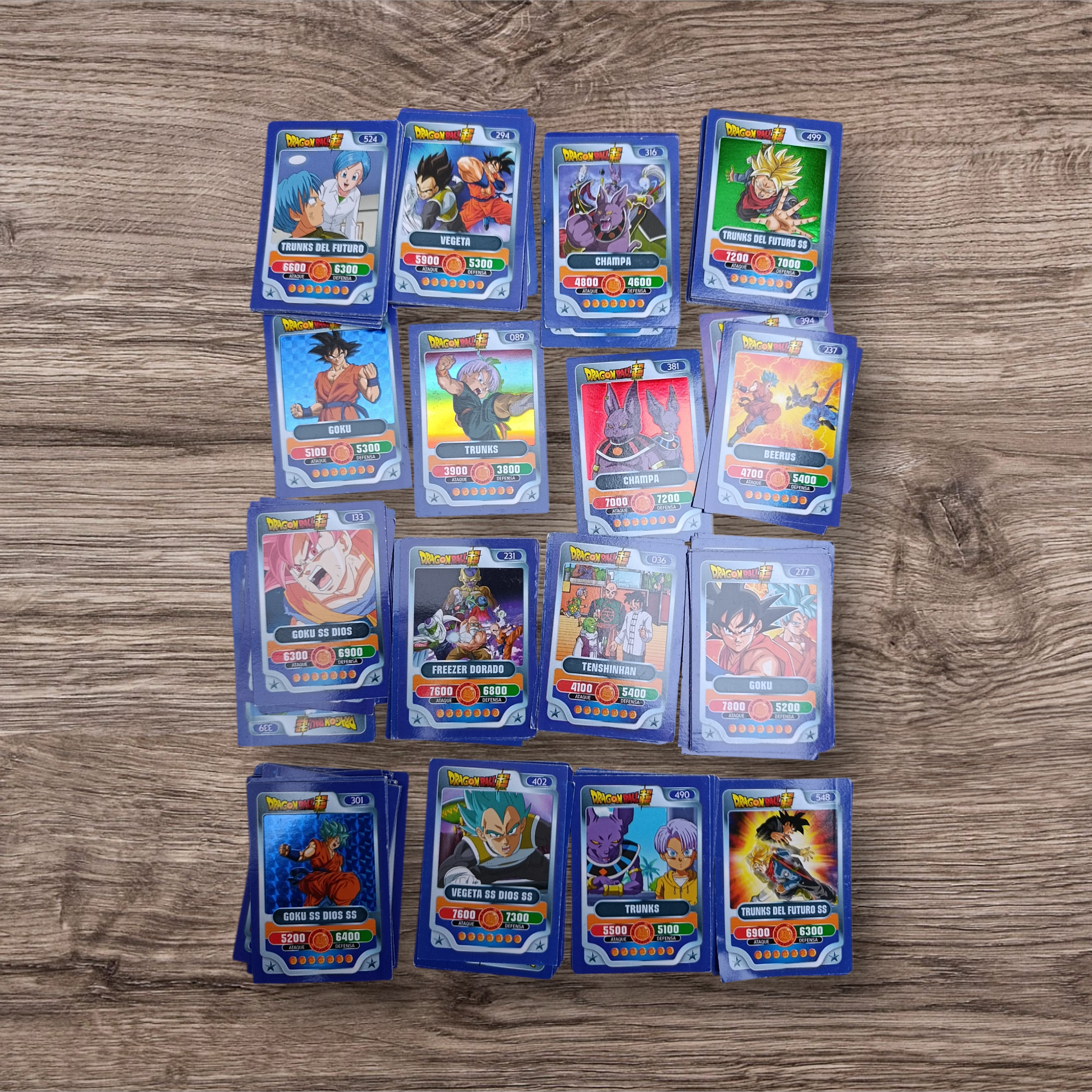 Lote 149 cartas Dragon Ball Súper