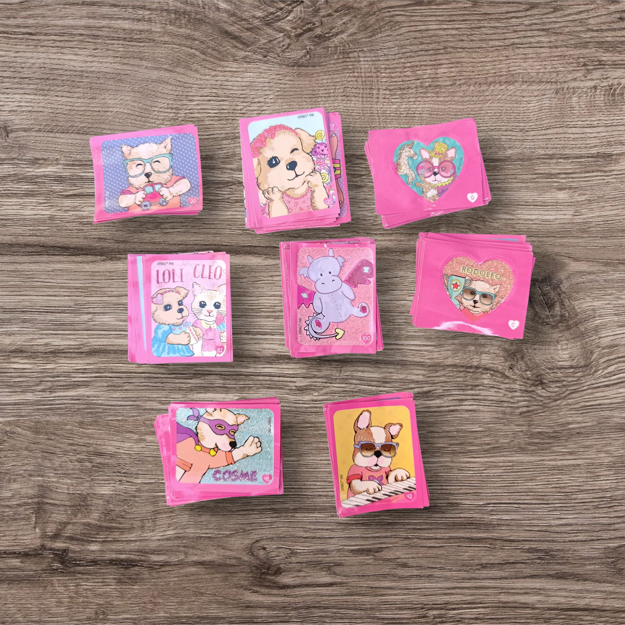 Lote 167 figuritas sin repetir Simones Mini