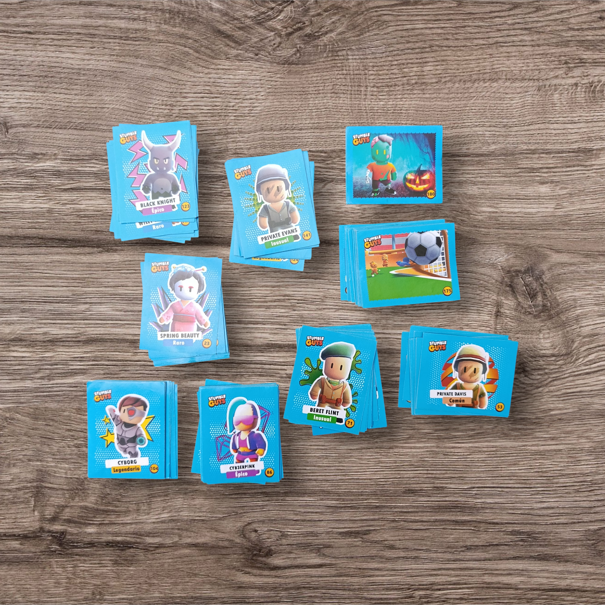 Lote 164 figuritas sin repetir Stumble Guys