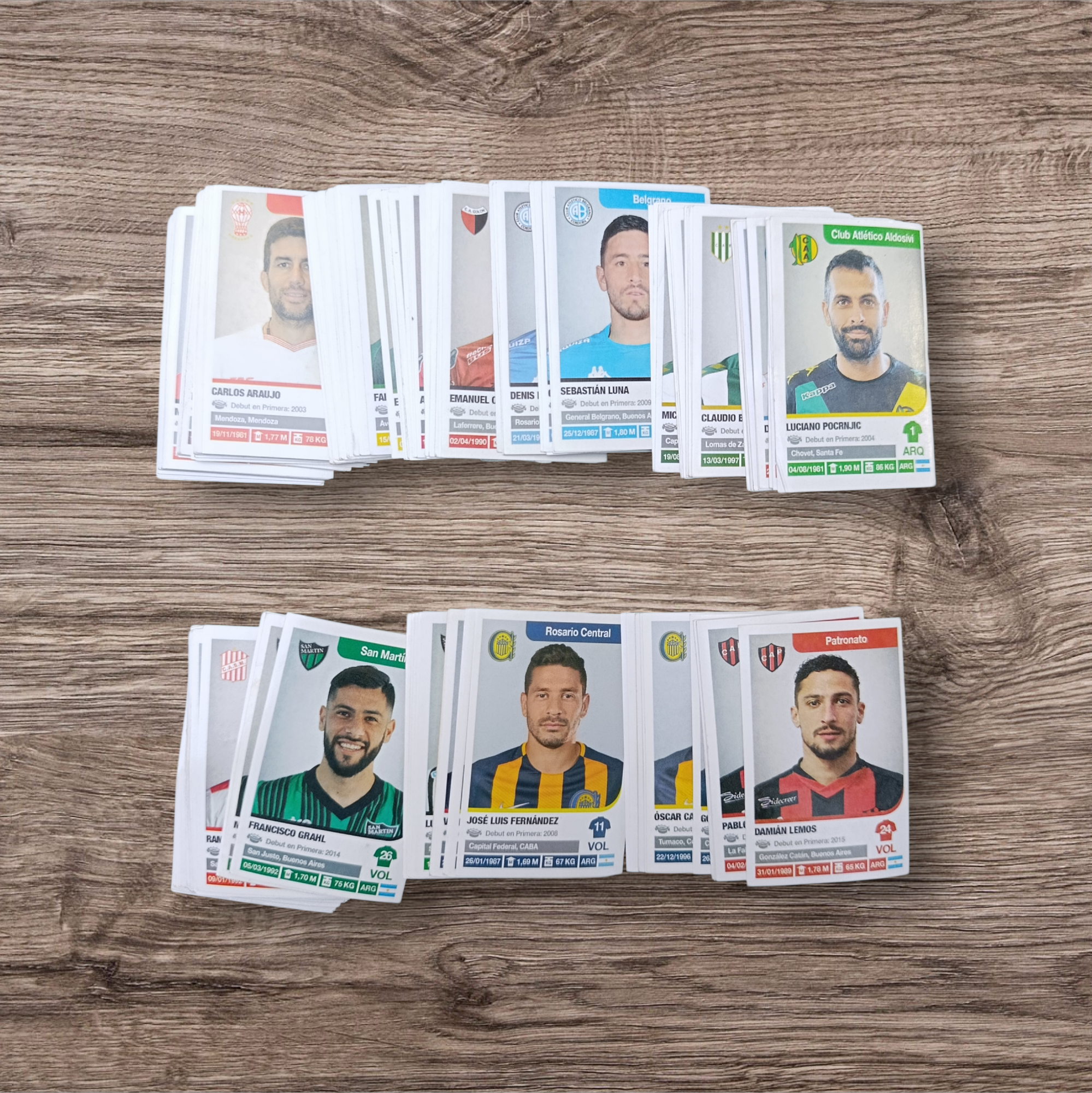 Lote 206 figuritas sin repetir Fútbol Argentino 2018-2019