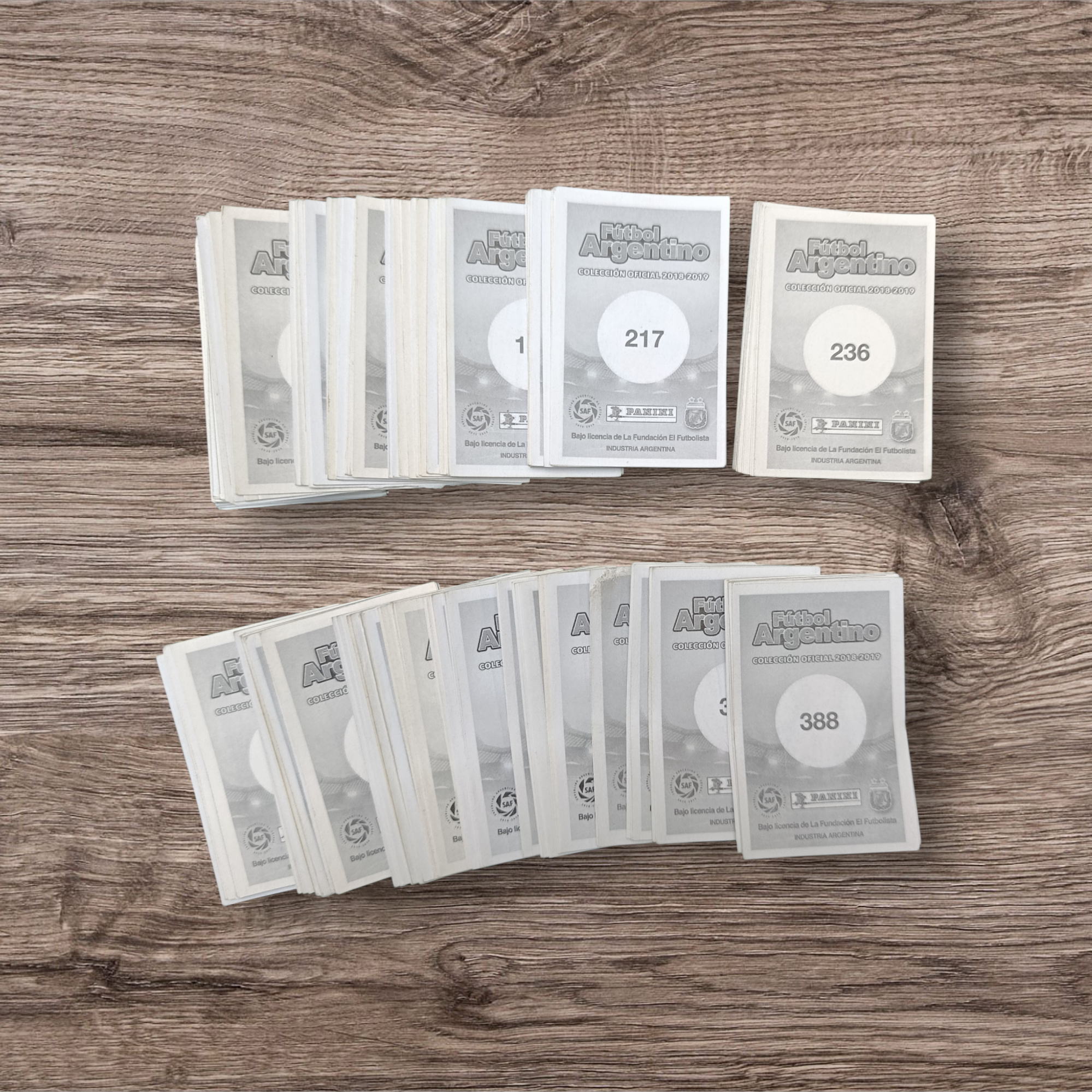 Lote 206 figuritas sin repetir Fútbol Argentino 2018-2019