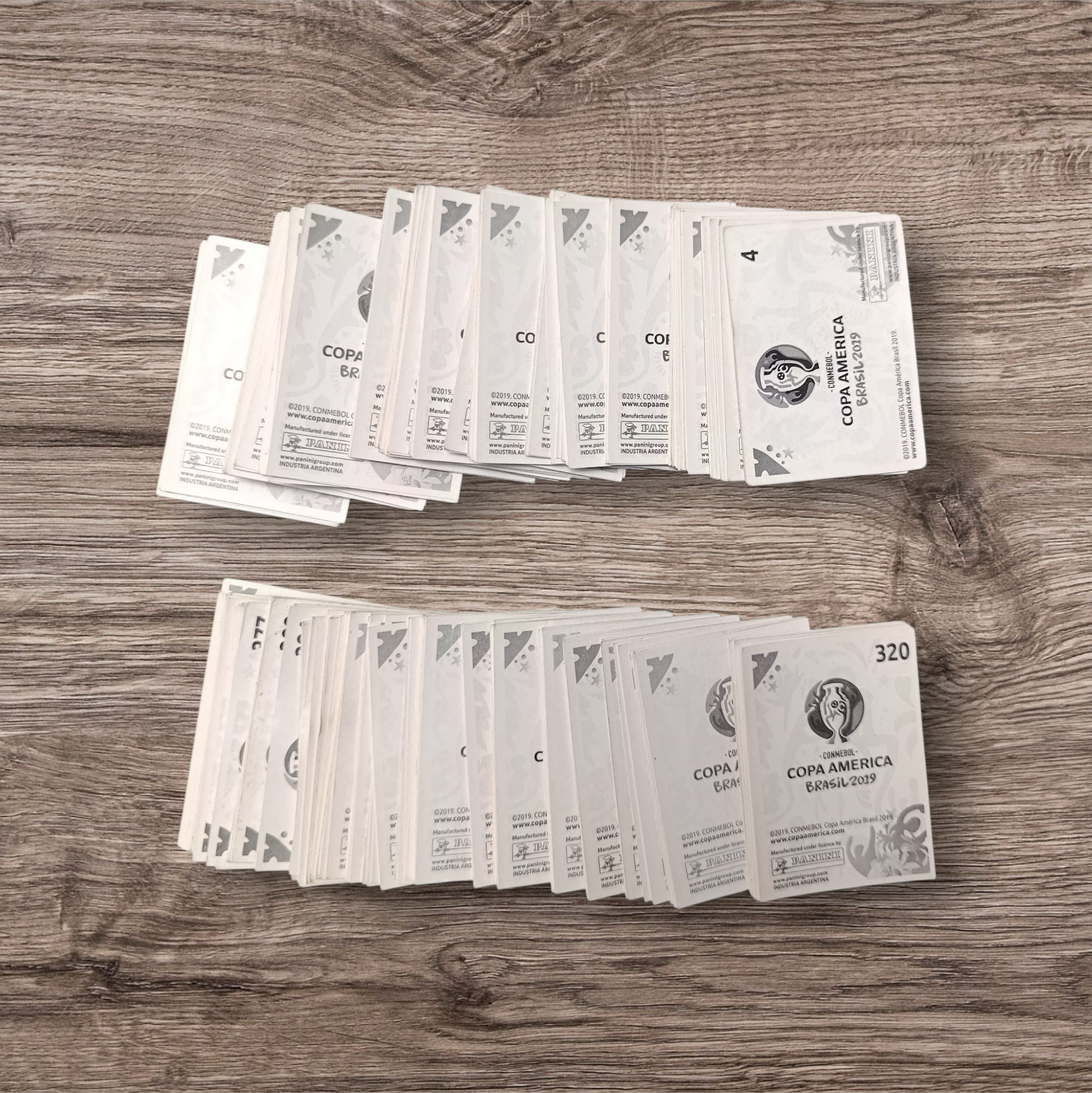 Lote 273 figuritas sin repetir Copa América Brasil 2019