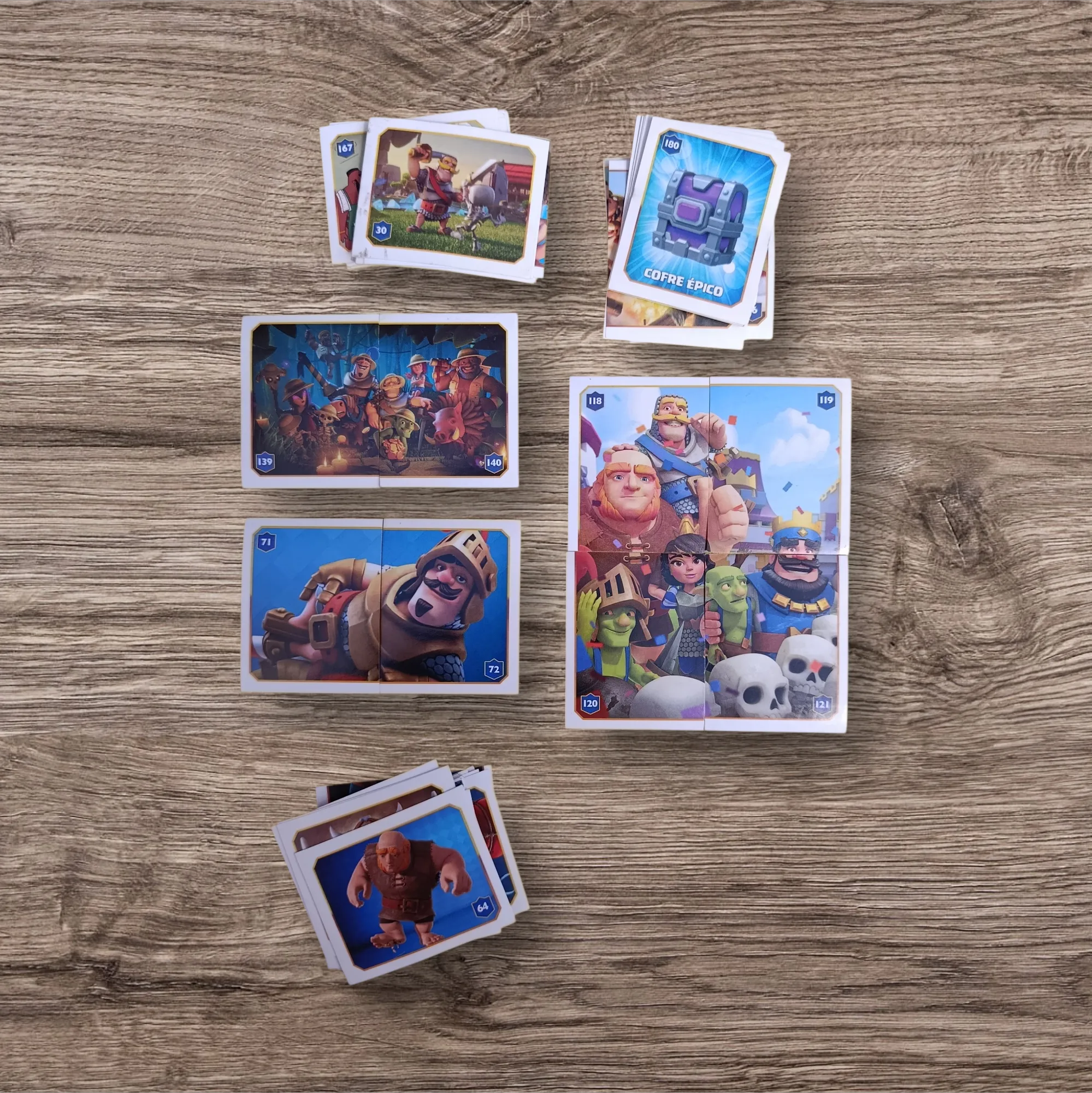 Lote 174 figuritas sin repetir Clash Royale