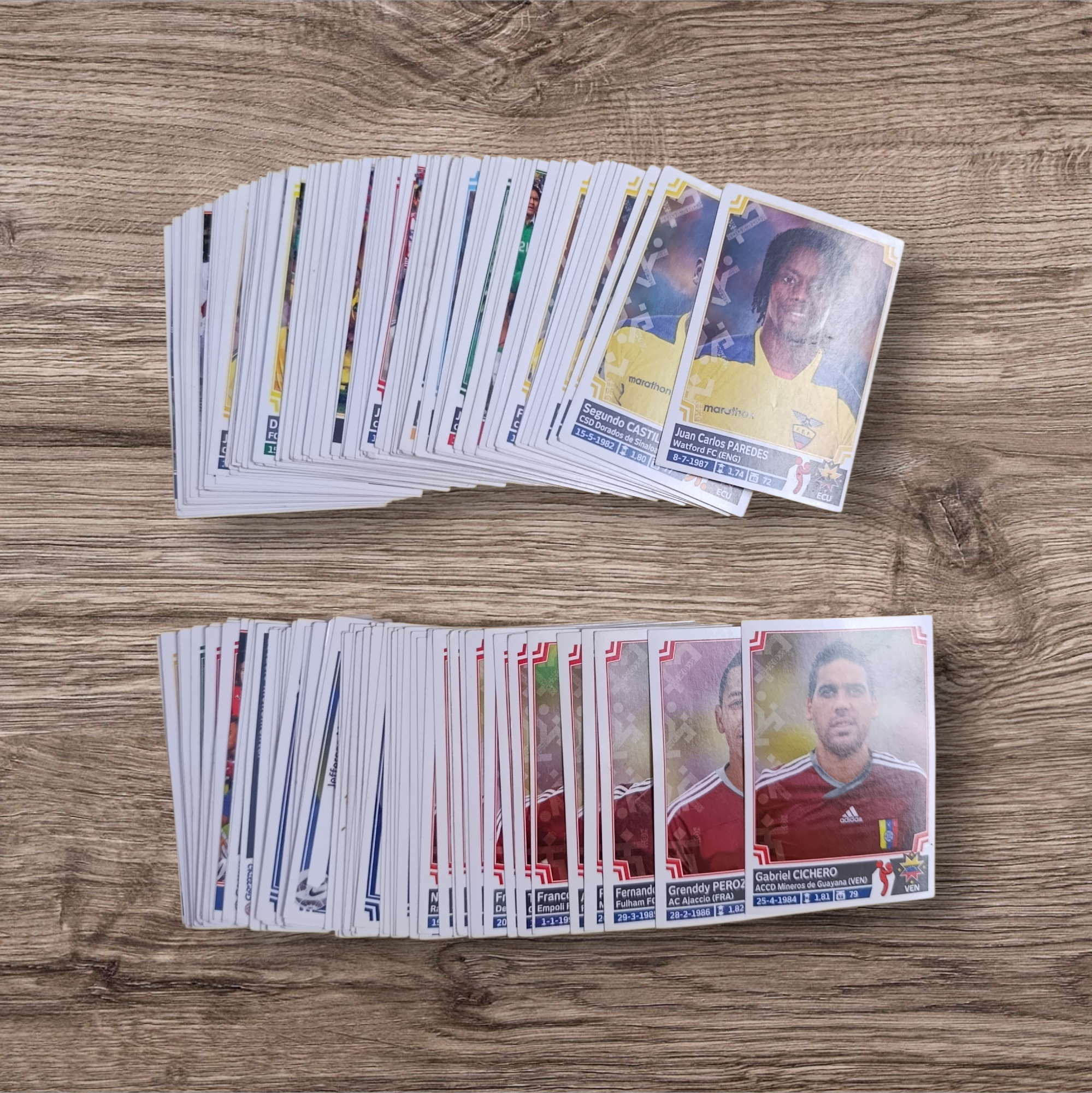 Lote 179 figuritas sin repetir Copa América Chile 2015