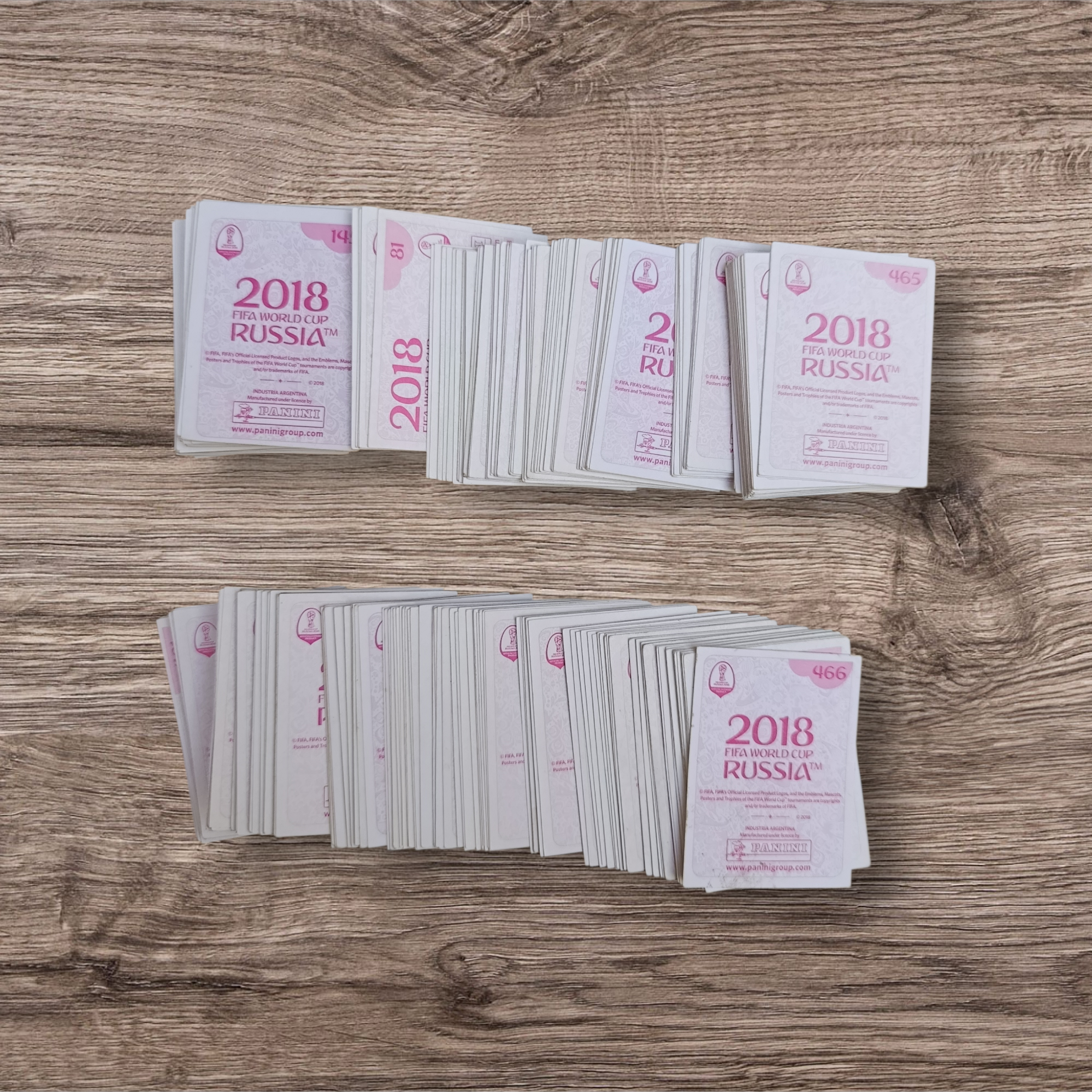 Lote 327 figuritas sin repetir Mundial Rusia 2018