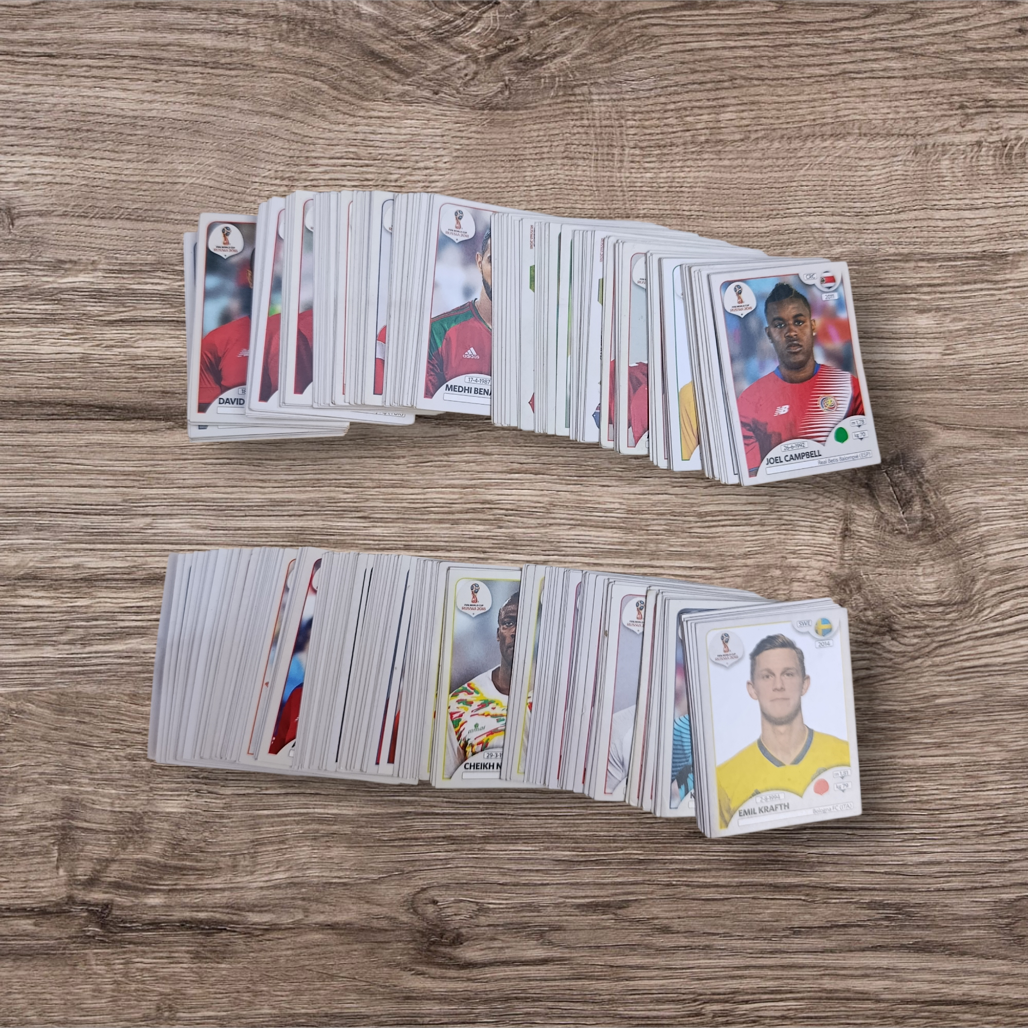 Lote 327 figuritas sin repetir Mundial Rusia 2018