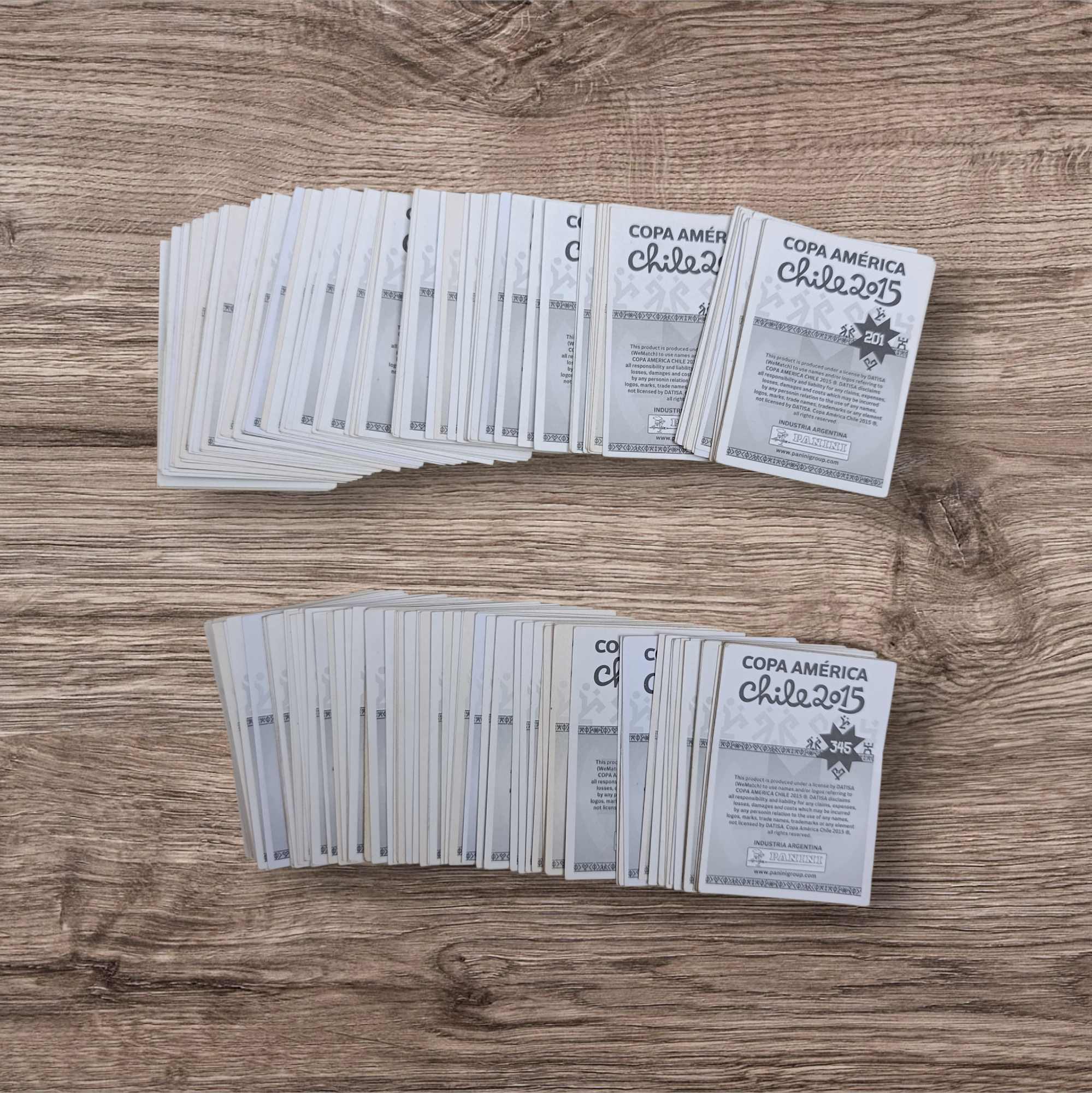 Lote 184 figuritas sin repetir Copa América Chile 2015