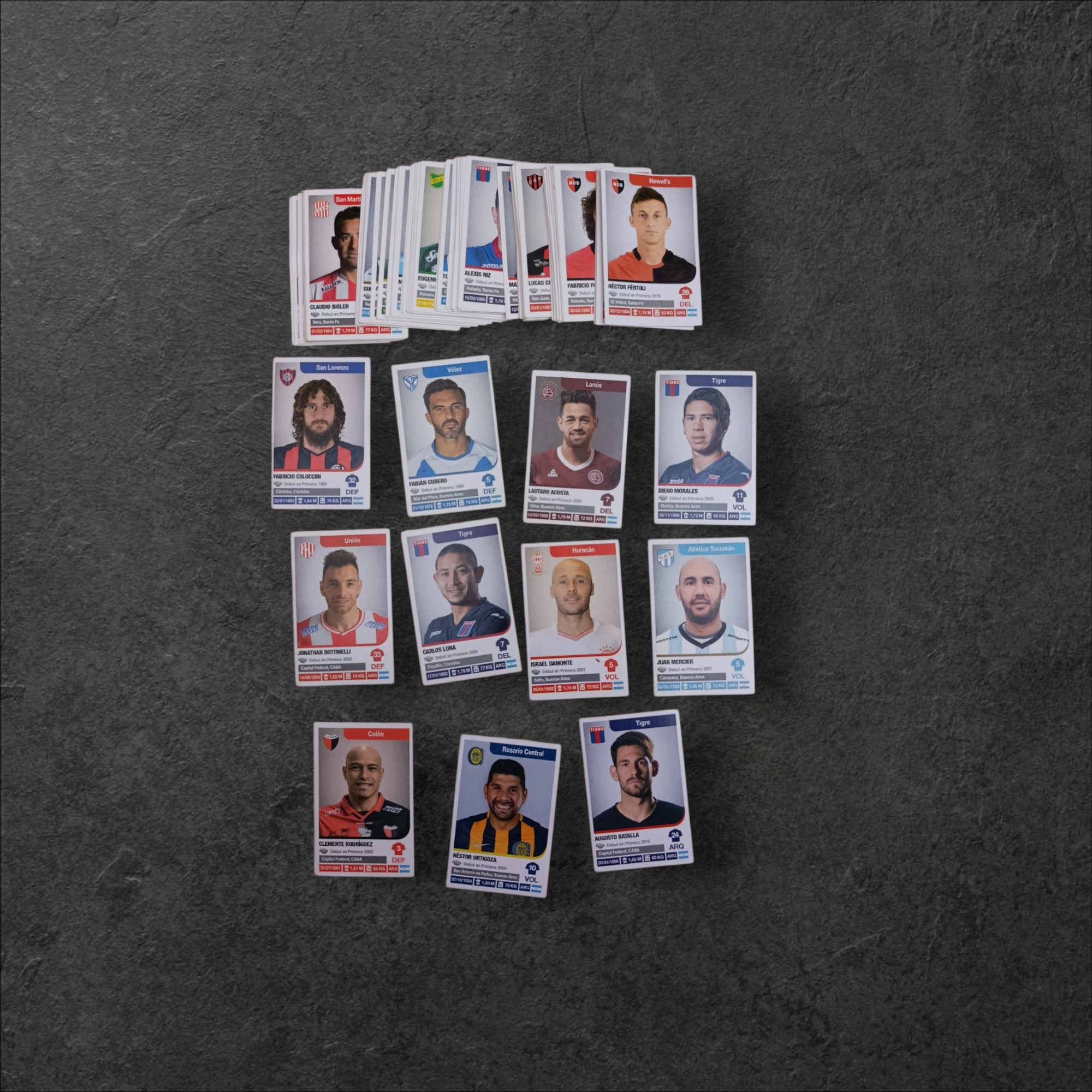 Lote de 103 Figuritas Fútbol Argentino 2018-2019 (Panini) Sin Repetir