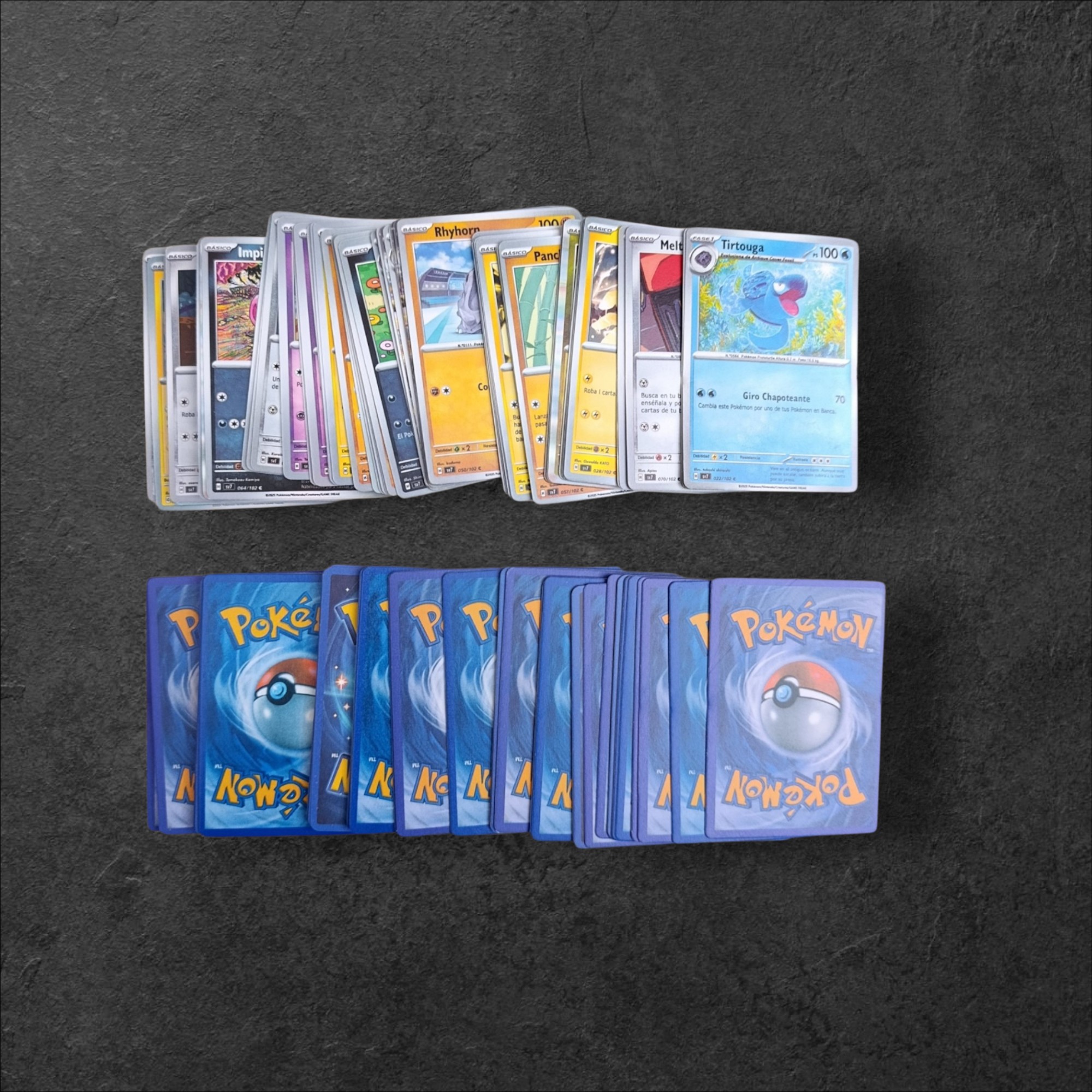 Gran Lote de 144 Cartas Pokémon (Con Algunas Repetidas)