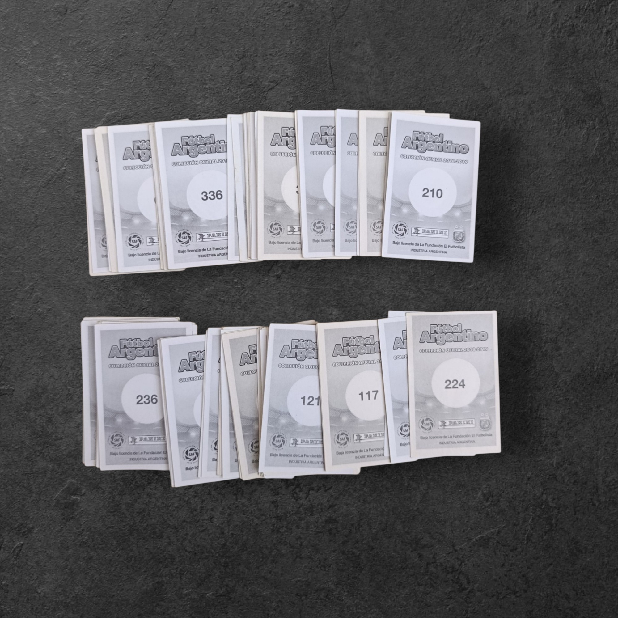 Lote de 103 Figuritas Fútbol Argentino 2018-2019 (Panini) Sin Repetir