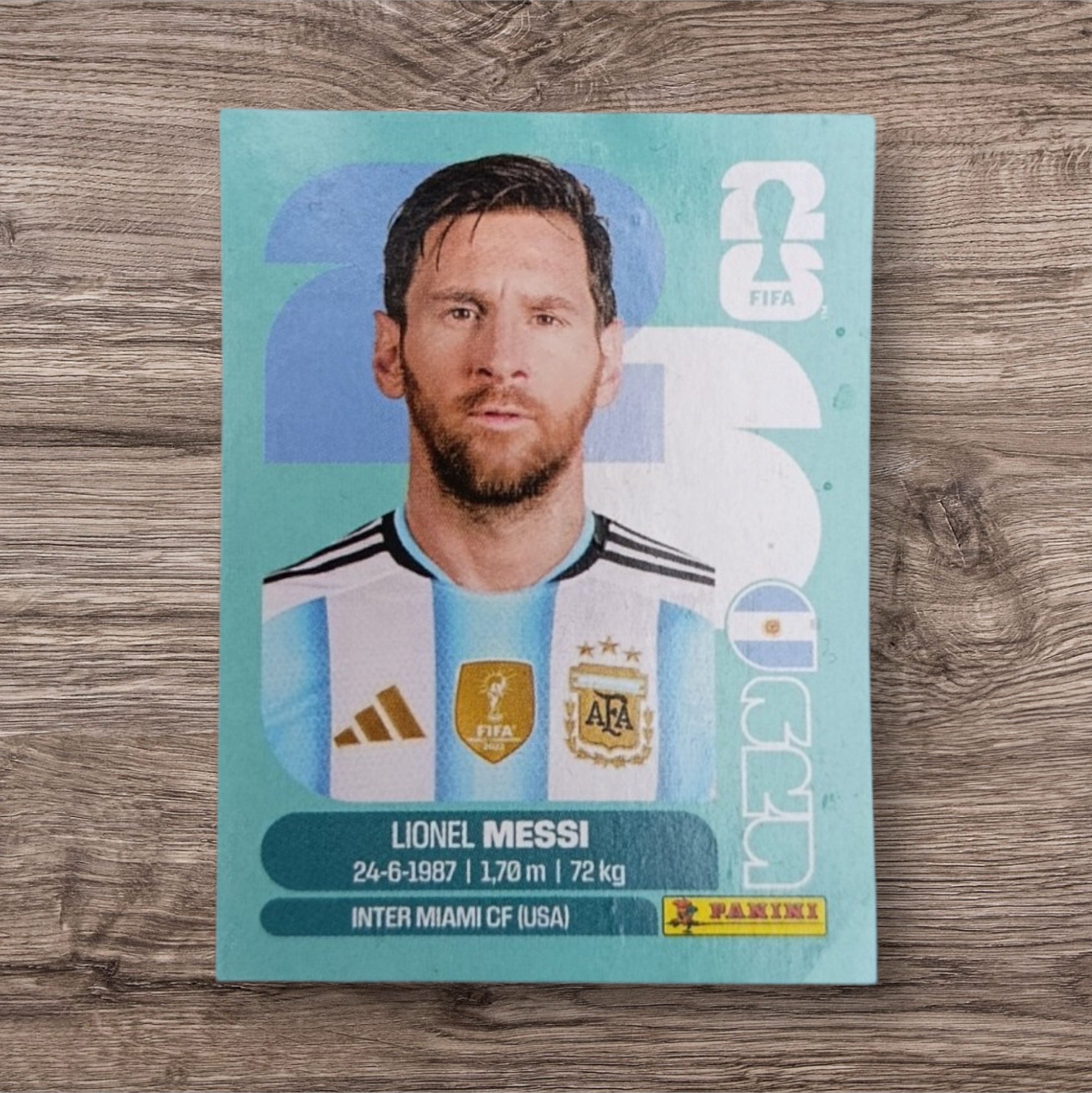 Figurita de Lionel Messi – Mundial 2026