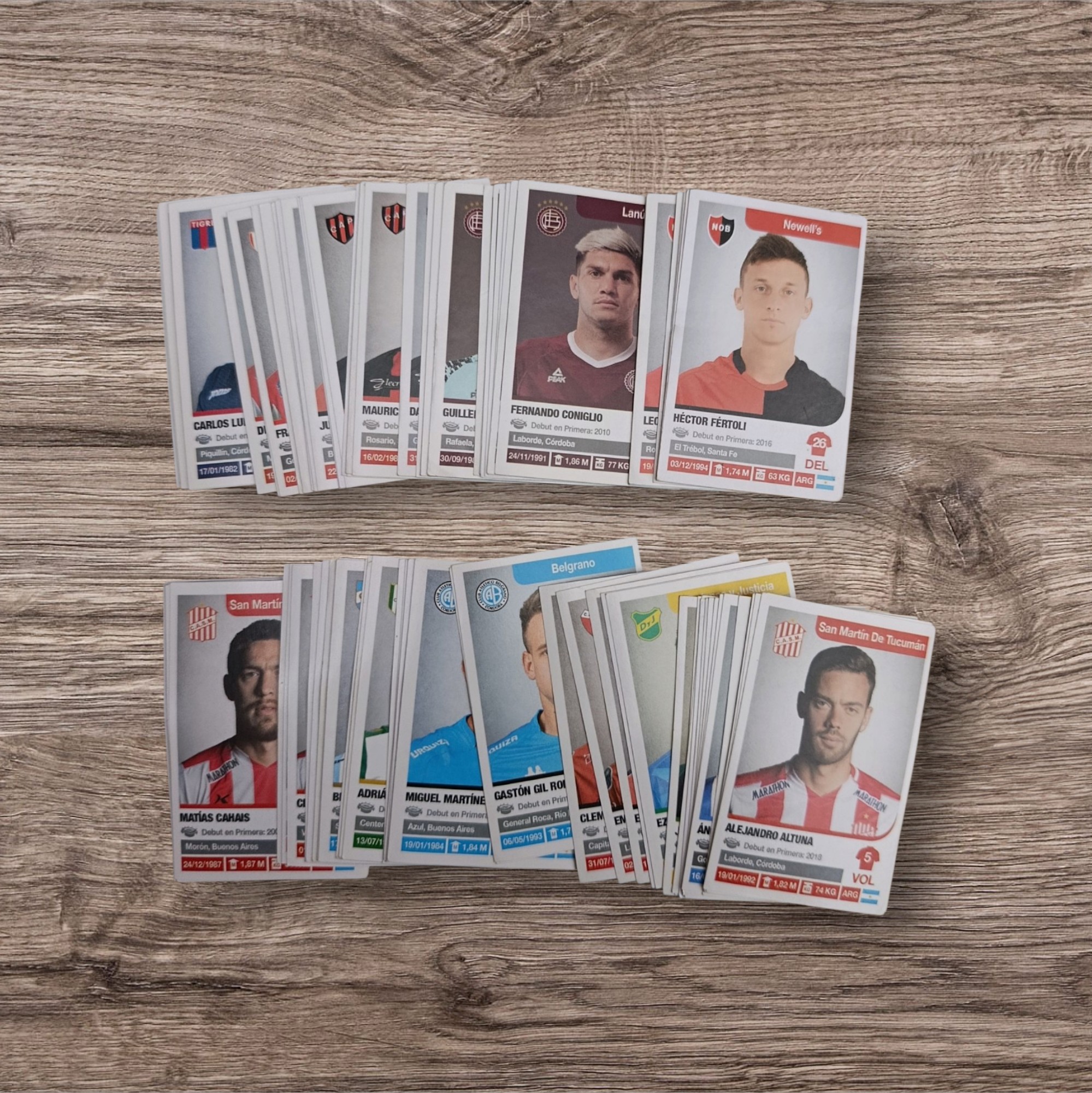 Lote de 108 Figuritas Fútbol Argentino 2018-2019 (Panini) Sin Repetir
