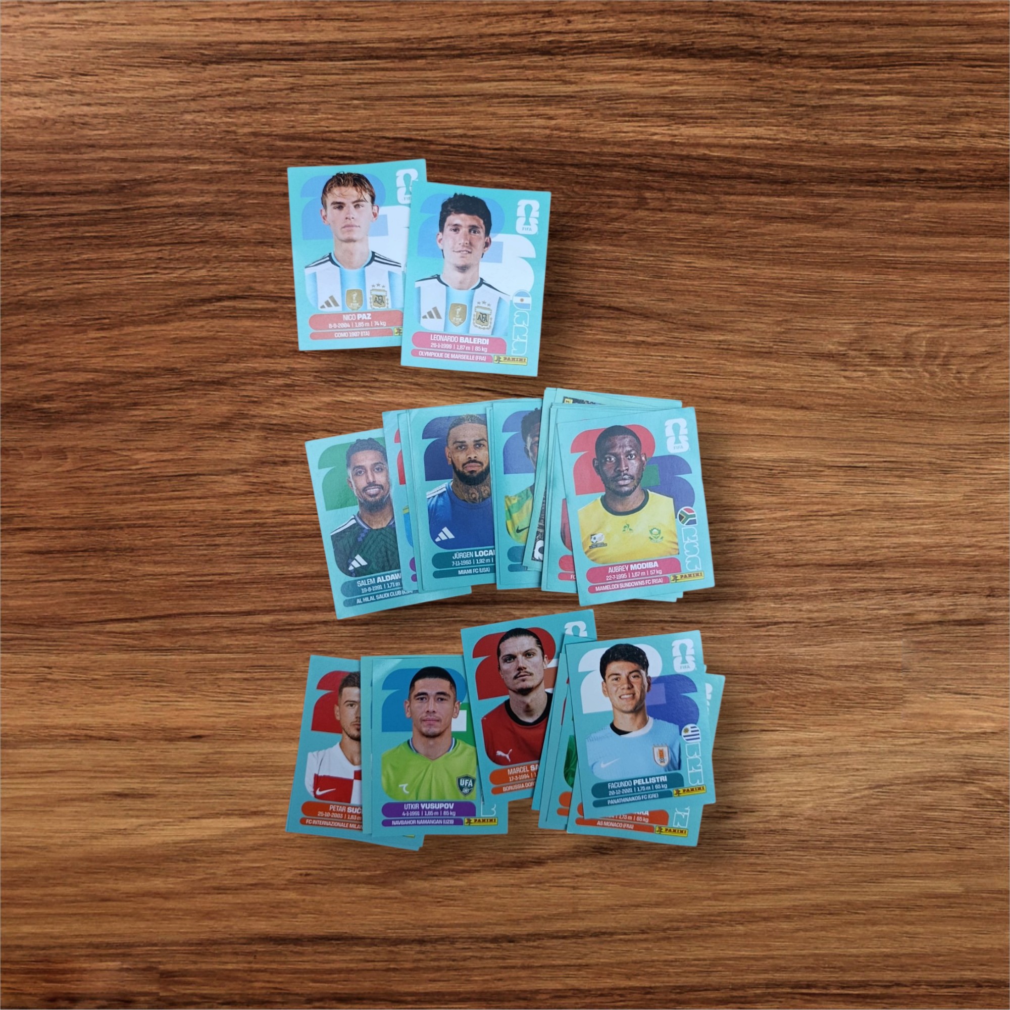 Mundial 2026: 34 Figuritas Con Repetidas, Balerdi, Nico Paz y Dibu Martínez