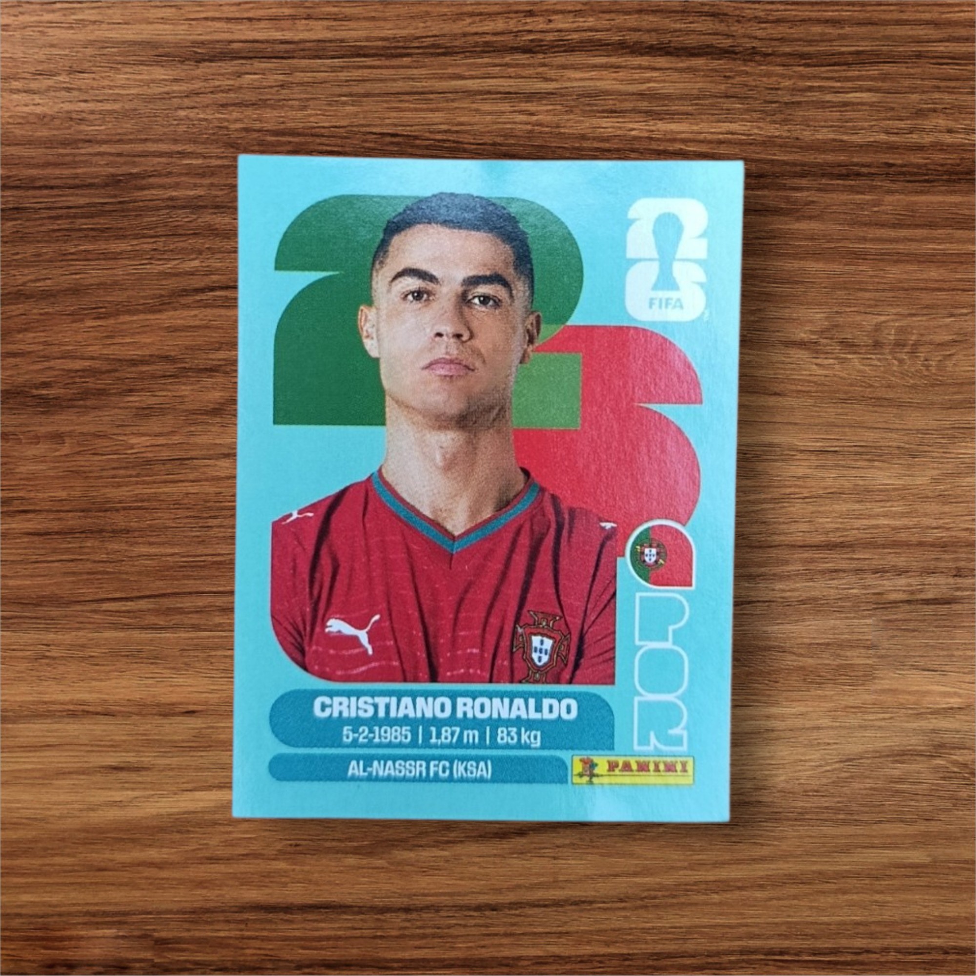 Figurita de Cristiano Ronaldo – Mundial 2026