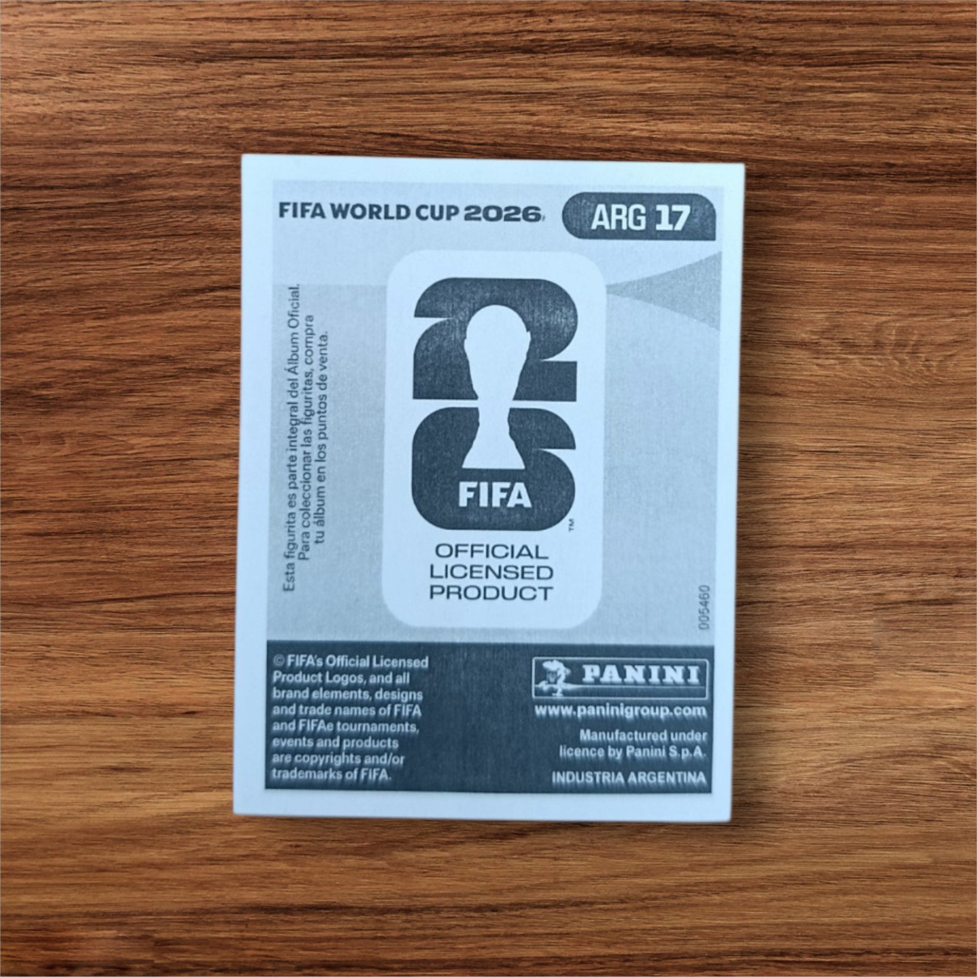 Figurita de Lionel Messi – Mundial 2026 (Recién Retirado de la Selección)