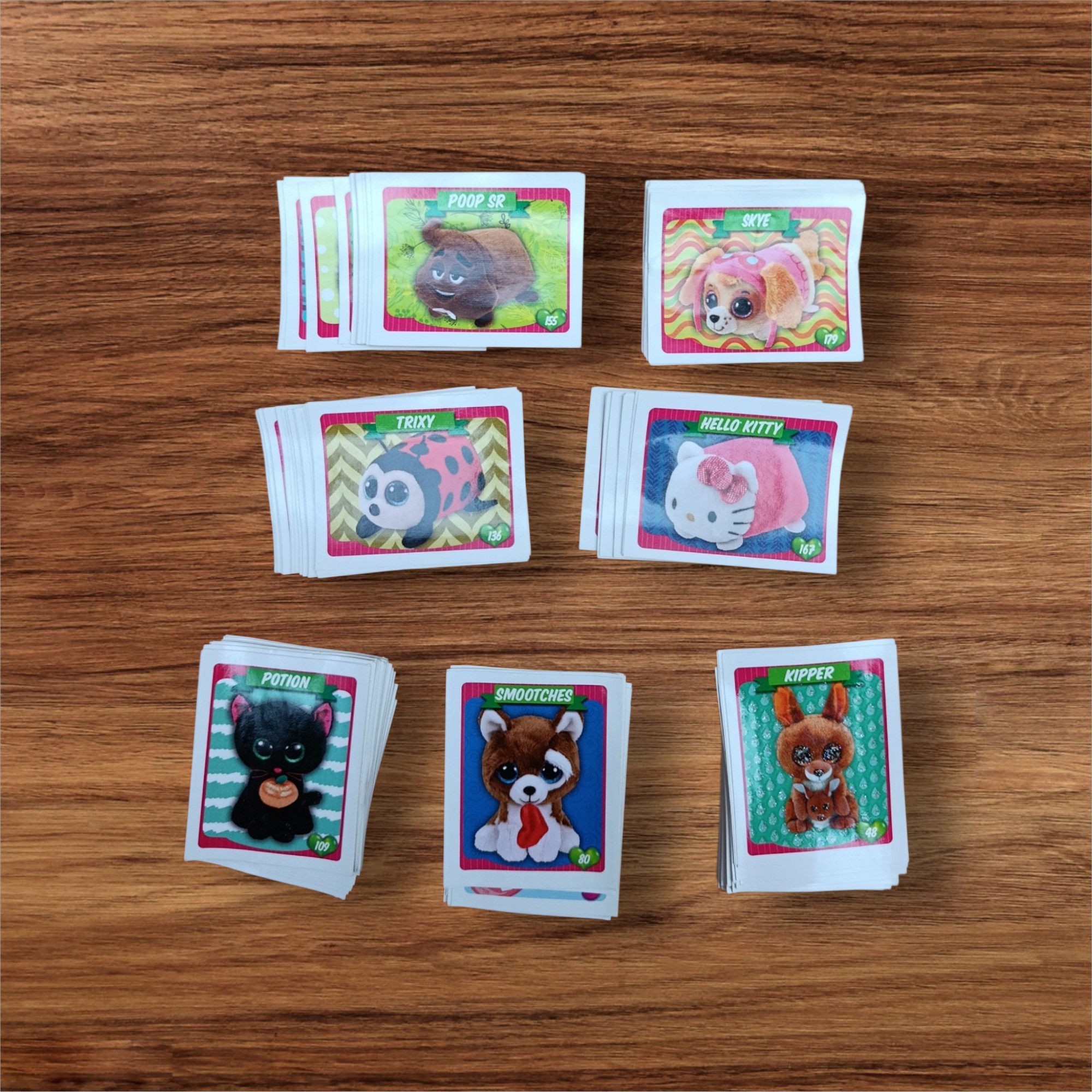Adorable Lote de 171 Figuritas T-Y Sin Repetir