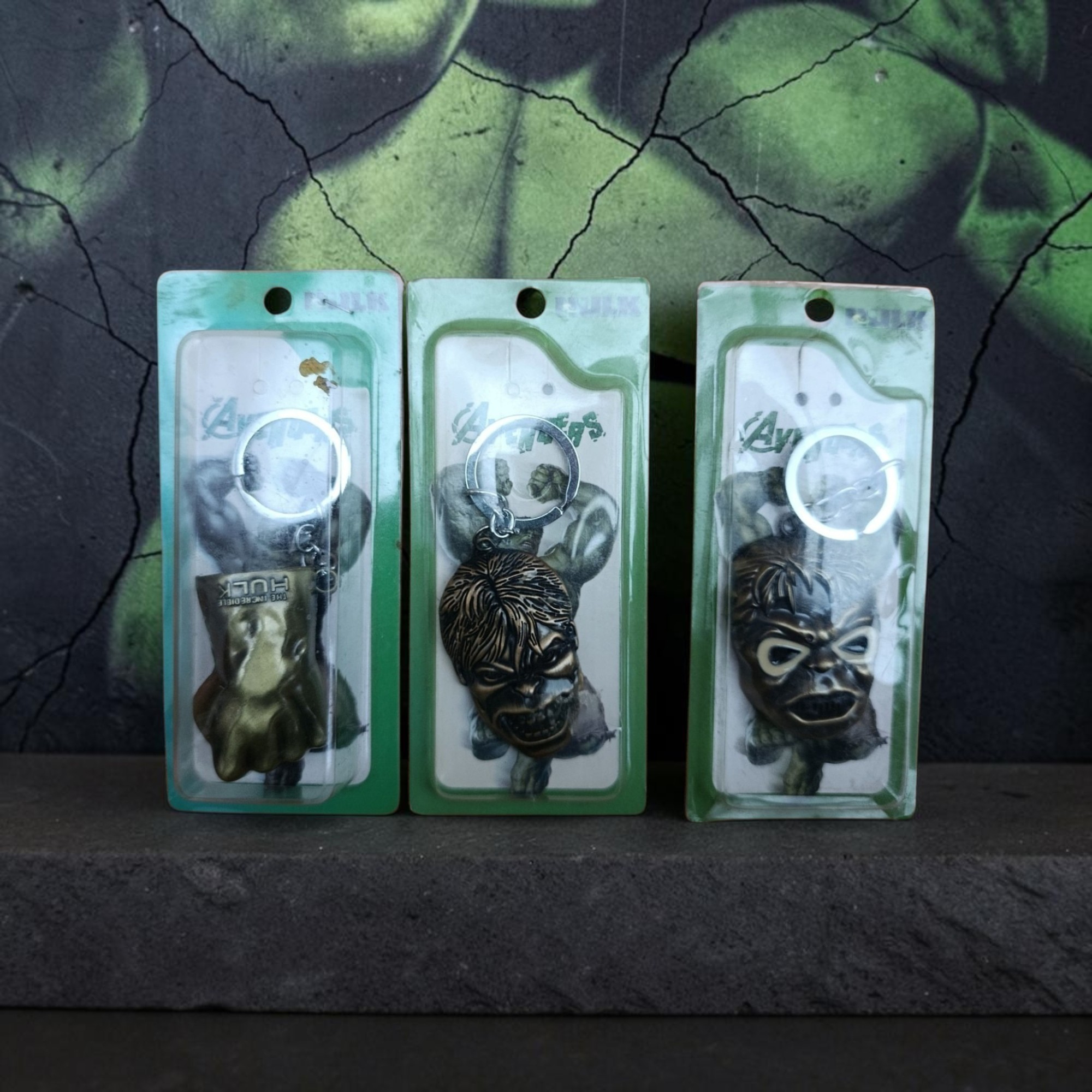 3 Llaveros de El Increíble Hulk